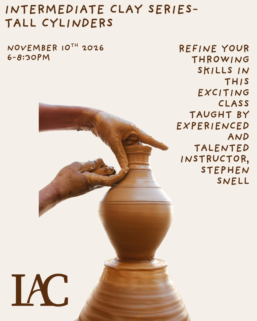 Calling all intermediate ceramicists! Lander Art Center is excited to announce a new series of classes curated just for you. These specialty courses are designed to help you enhance your clay skills guided by very adept and talented instructors. ⁠
⁠
