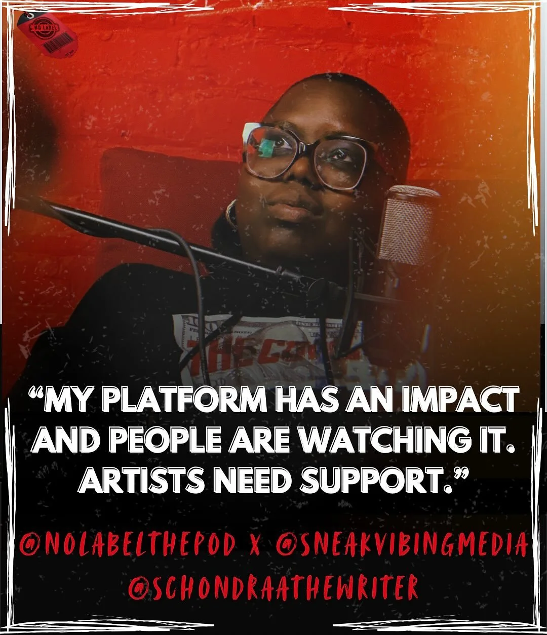 Learning the power and responsibility of your platform. As media as well as an artist💎🚫🏷️
Go back and watch SZN 6 EP 12 feat. @schondraathewriter