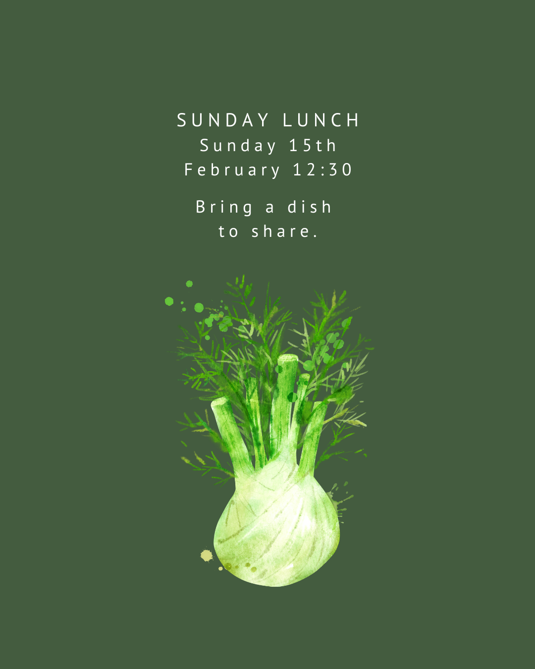 Community Sunday Lunch  15th February 12:30