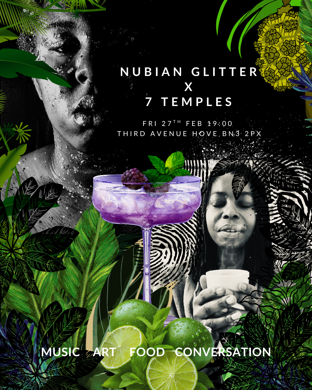 7 Temples Kitchen x Nubian Glitter