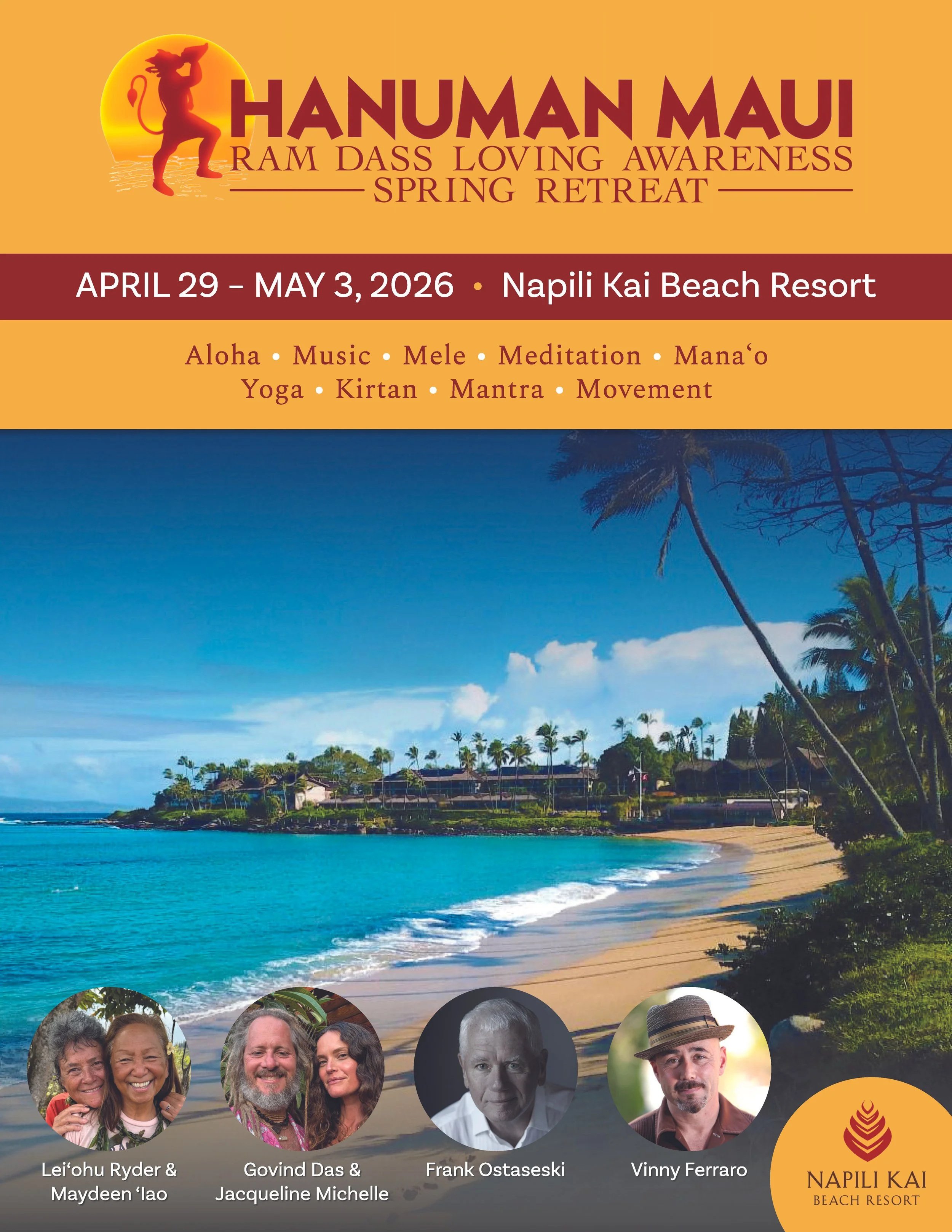 Hanuman Maui Ram Dass Loving Awareness Spring Retreat 