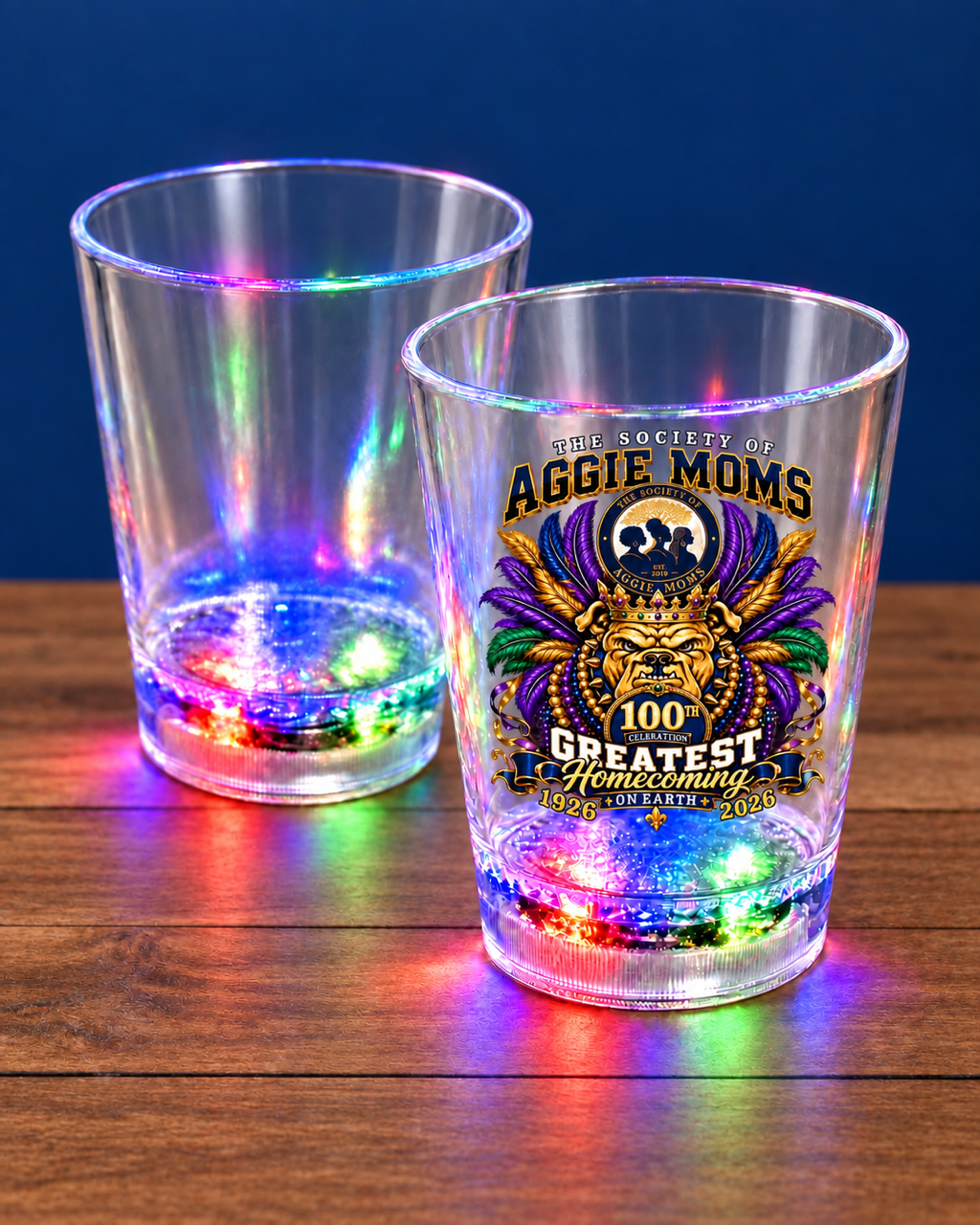 SAM and Aggie Shot Glasses