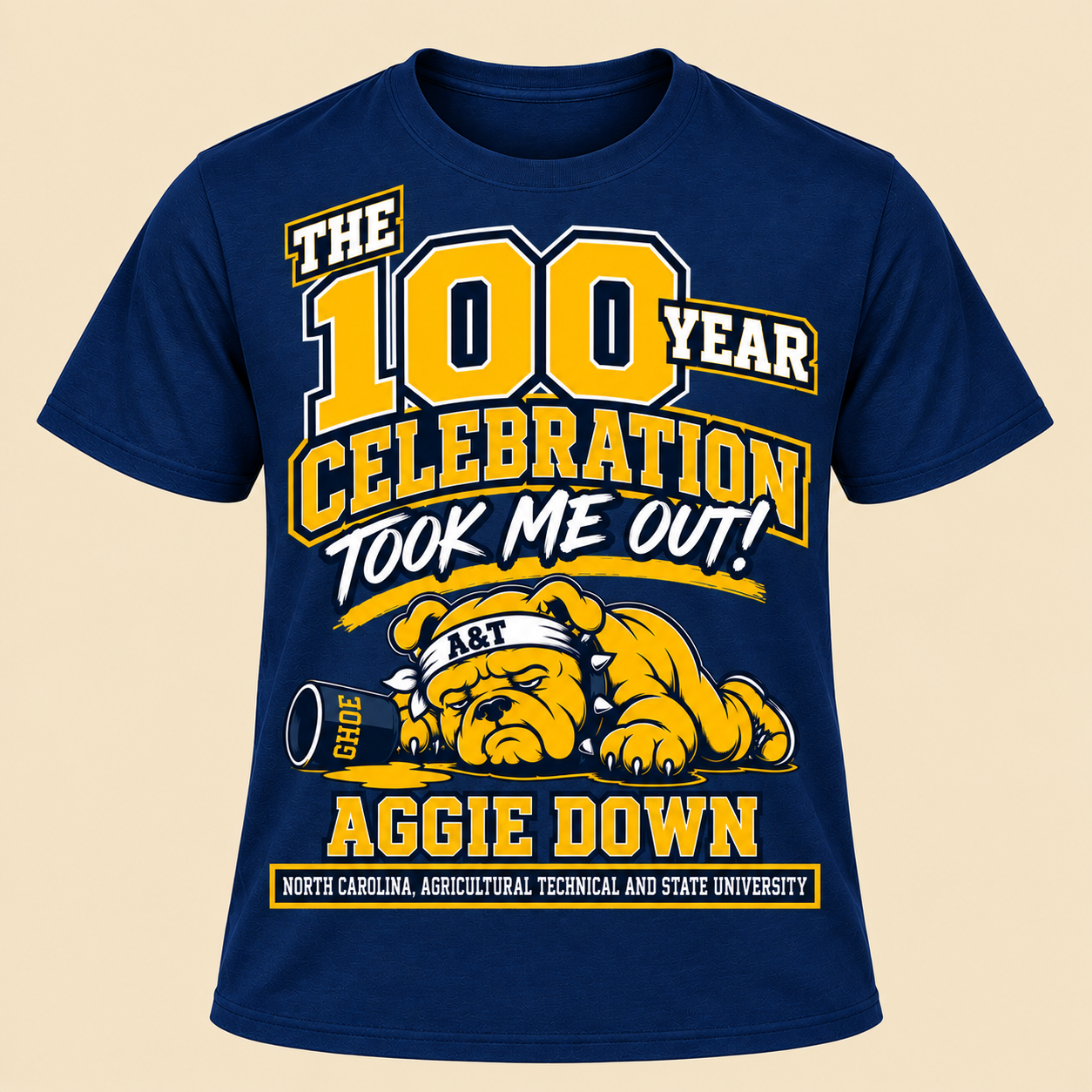 Aggie Down T Shirt Navy.png
