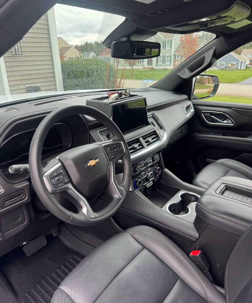 finished interior car detail