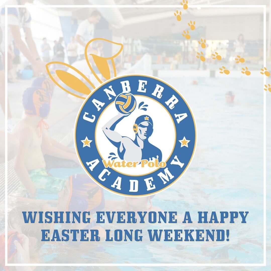 Wishing everyone a happy Easter long weekend from the team here at CWPA! 🤽🏼&zwj;♀️🐣🤽🏼&zwj;♂️

Also a friendly reminder that there will be no Saturday ANU Junior Dolphins or Monday Night Junior Dolphins training at CISAC or Stromlo due to the lon