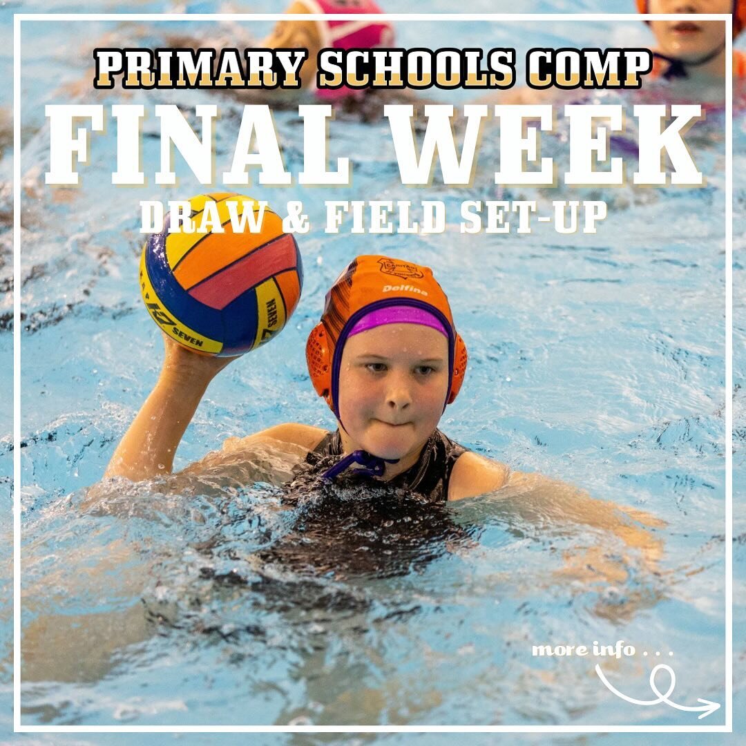 Join us tonight at CISAC for the final round of the CWPA Primary Schools Comp for term 1! 🤽🏼&zwj;♂️📚🤽🏼&zwj;♀️

Water polo games kick off at 06:15pm, swipe through to check out this weeks draw and field setup!! ➡️

Pop on down for some fun water 