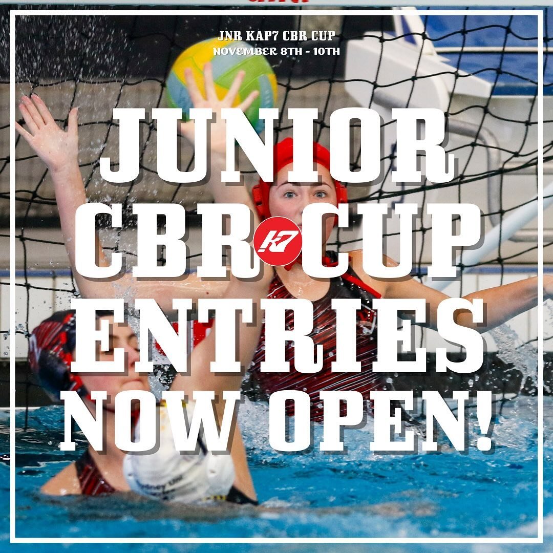 2024 KAP7 JNR CBR-CUP 🤽&zwj;♀️🏆🤽&zwj;♂️
Entries Now Open! 📣

CWPA is excited to announce that team entries are now OPEN for the 2024 @kap7aus Senior Canberra Cup! 🏆 The perfect preparation for upcoming state and national championships!!

📅 Date