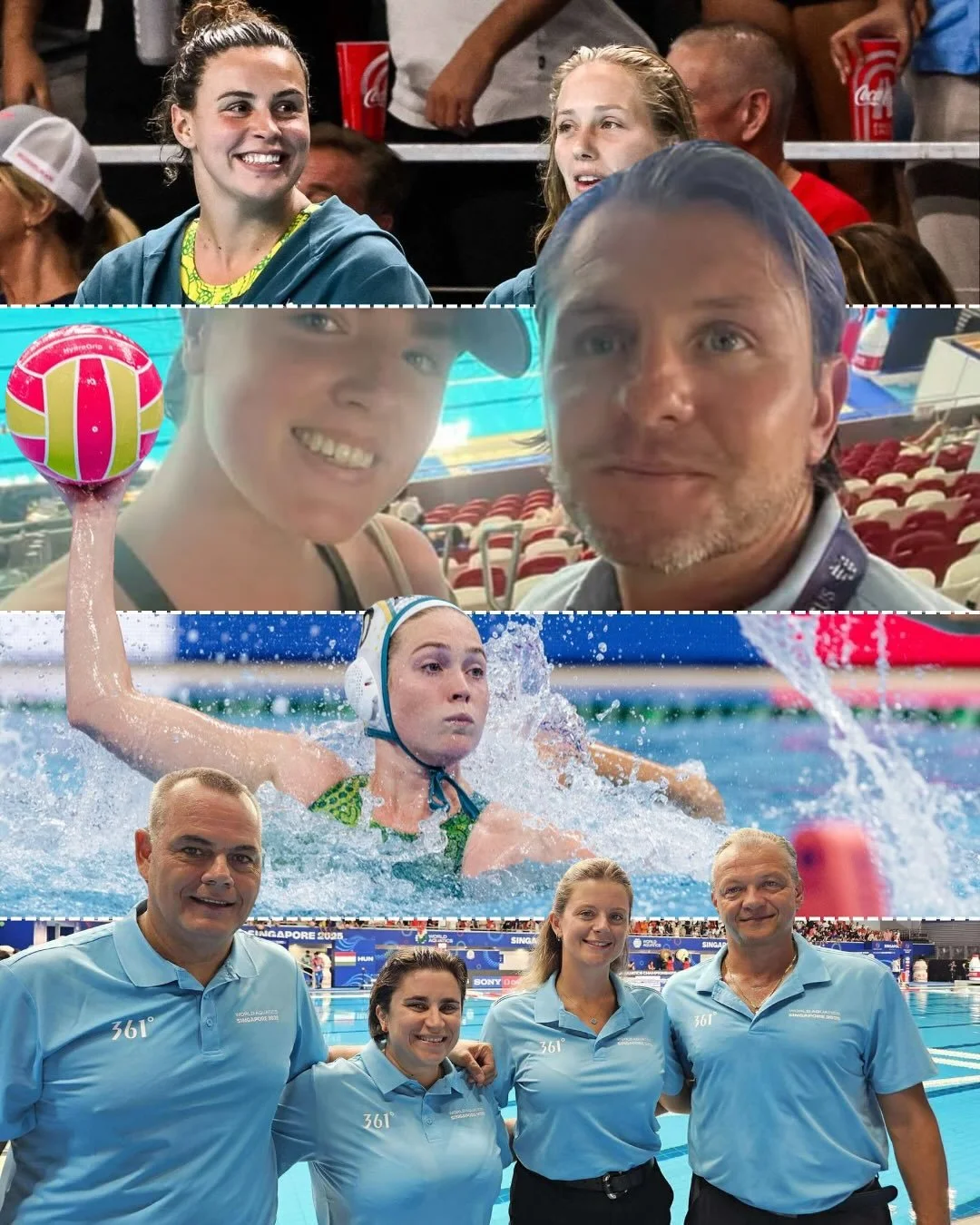 🌏 From Singapore to Canberra! 🌊🤽&zwj;♂️🤽&zwj;♀️

A huge shoutout to some of our Australia Cup Ambassadors, referees, and 6-8 Camp Coaches who&rsquo;ve just wrapped up an incredible @world_aquatics Water Polo Championships in Singapore! 💥

🎙️ To