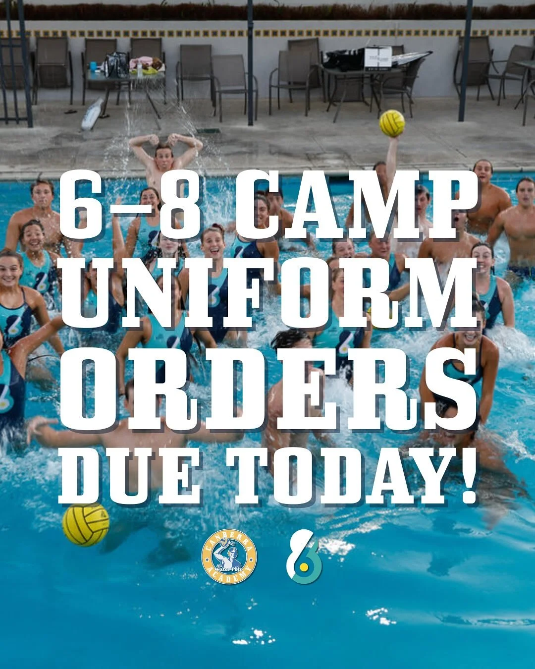 🚨 @68sports Camp Uniform Orders Due TODAY! 🚨
🗓️ Friday, August 8

Just a friendly reminder that uniform orders for the 6&ndash;8 Camp need to be completed today! 💥

🧢 The uniform is optional, but if you&rsquo;d like to order, please use the form