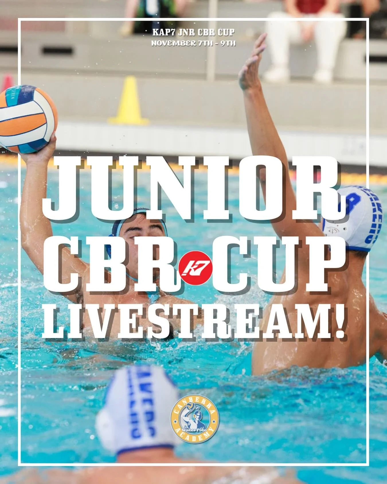 🎥 LIVE from the AIS! 💥

We&rsquo;re excited to be teaming up with All In Sports this year to livestream today&rsquo;s @kap7aus Junior Canberra Cup action from Field 1 at the AIS Aquatic Centre! 🤽&zwj;♀️🤽&zwj;♂️

From 12:00pm, tune in for six back