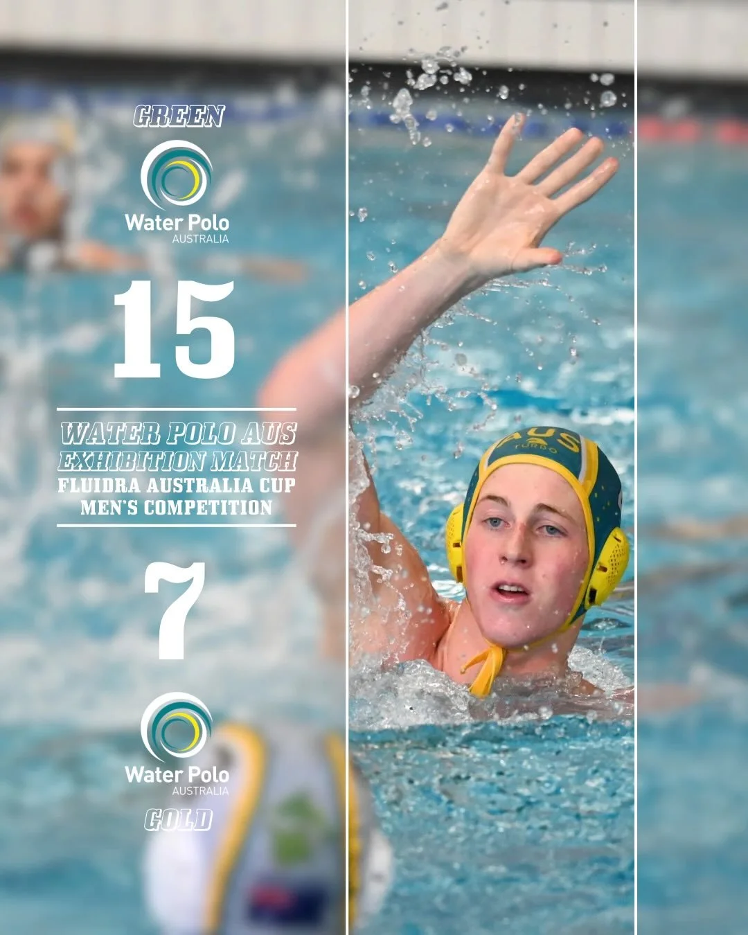 Fluidra Australia Cup 🏆
Sharks Exhibition Match 🤽&zwj;♂️

Aussie Green took the win in yesterday&rsquo;s @waterpoloaus Sharks exhibition match, defeating Aussie Gold 15&ndash;7 at the AIS Aquatic Centre. A special result with home-grown Sharks Matt