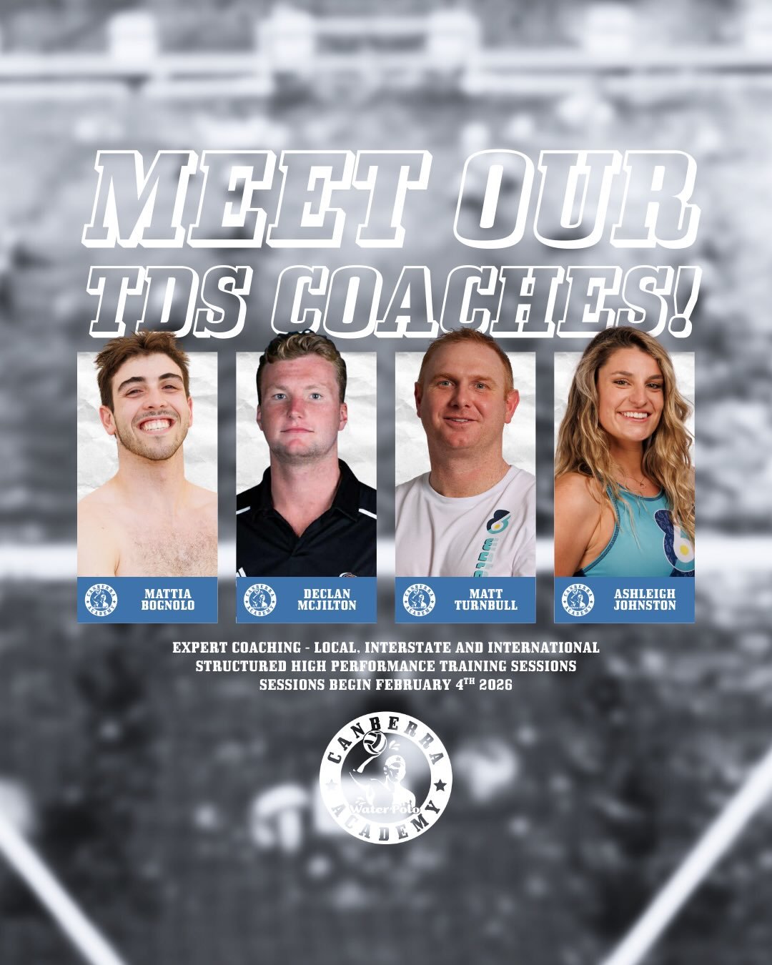 The TDS coaching lineup is locked 🔒

We&rsquo;re excited to confirm the coaching group leading the return of the Talent Development Squad in 2026 - a highly experienced team with strong backgrounds in high-performance water polo, athlete development