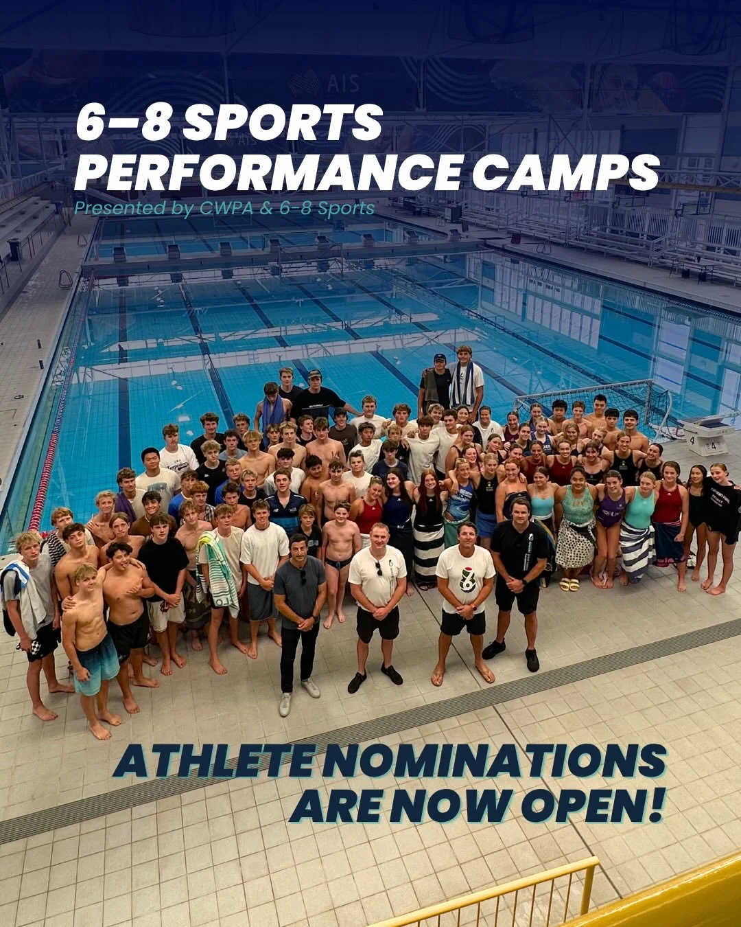 6&ndash;8 SPORTS Performance Camp Series 🤽&zwj;♂️🤽&zwj;♀️
Athlete Nominations Are Now Open!

CWPA is proud to partner with @68sports to deliver the 2026 6&ndash;8 Performance Camp Series across Australia.

These camps bring together elite coaching,