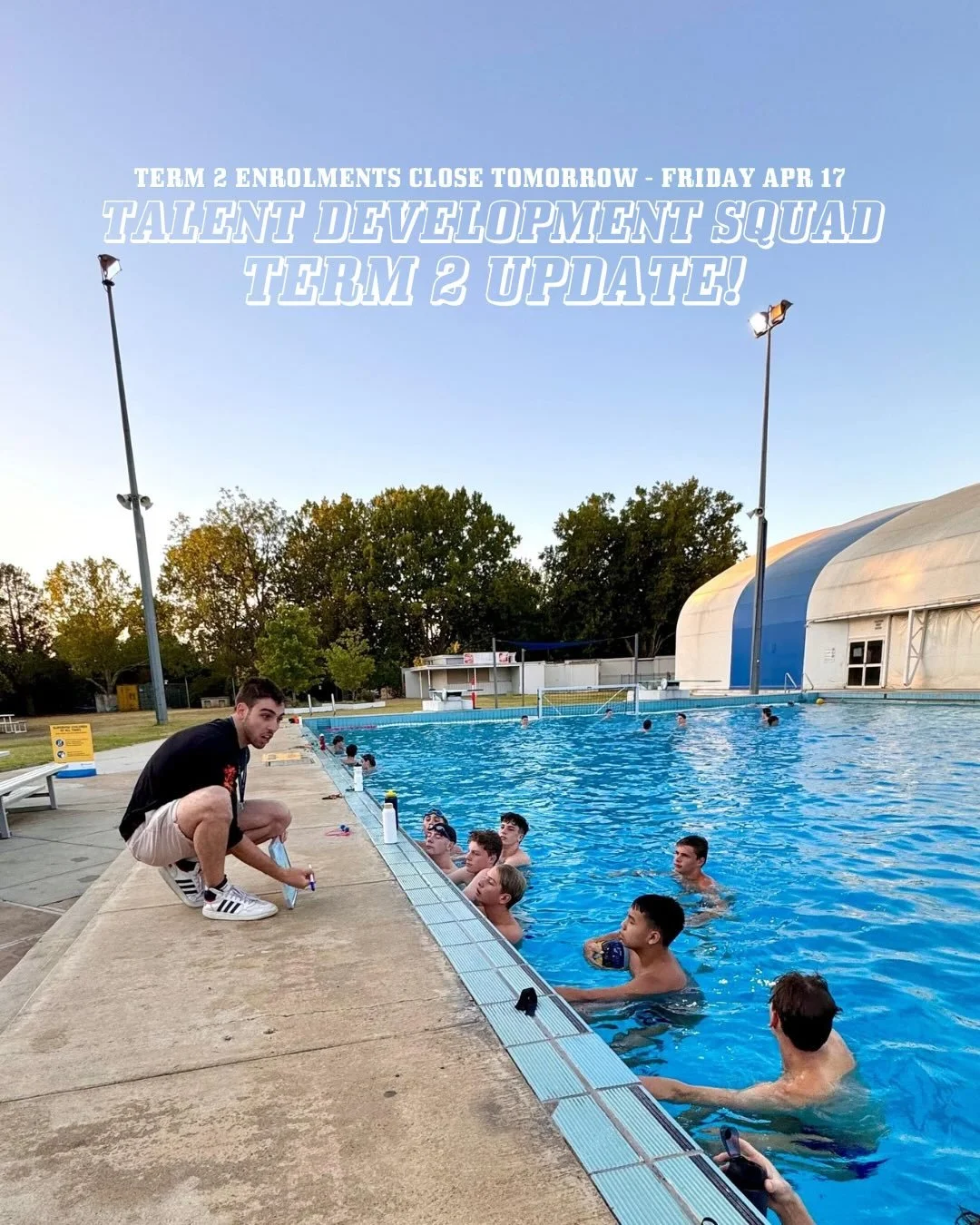 TDS TERM 2 &ndash; ENROLMENTS CLOSE TOMORROW!

Final call for athletes &mdash; Term 2 TDS enrolments close Friday April 17 🤽&zwj;♀️🤽&zwj;♂️

Training times are now locked in, with sessions structured to work around club and rep commitments as much 
