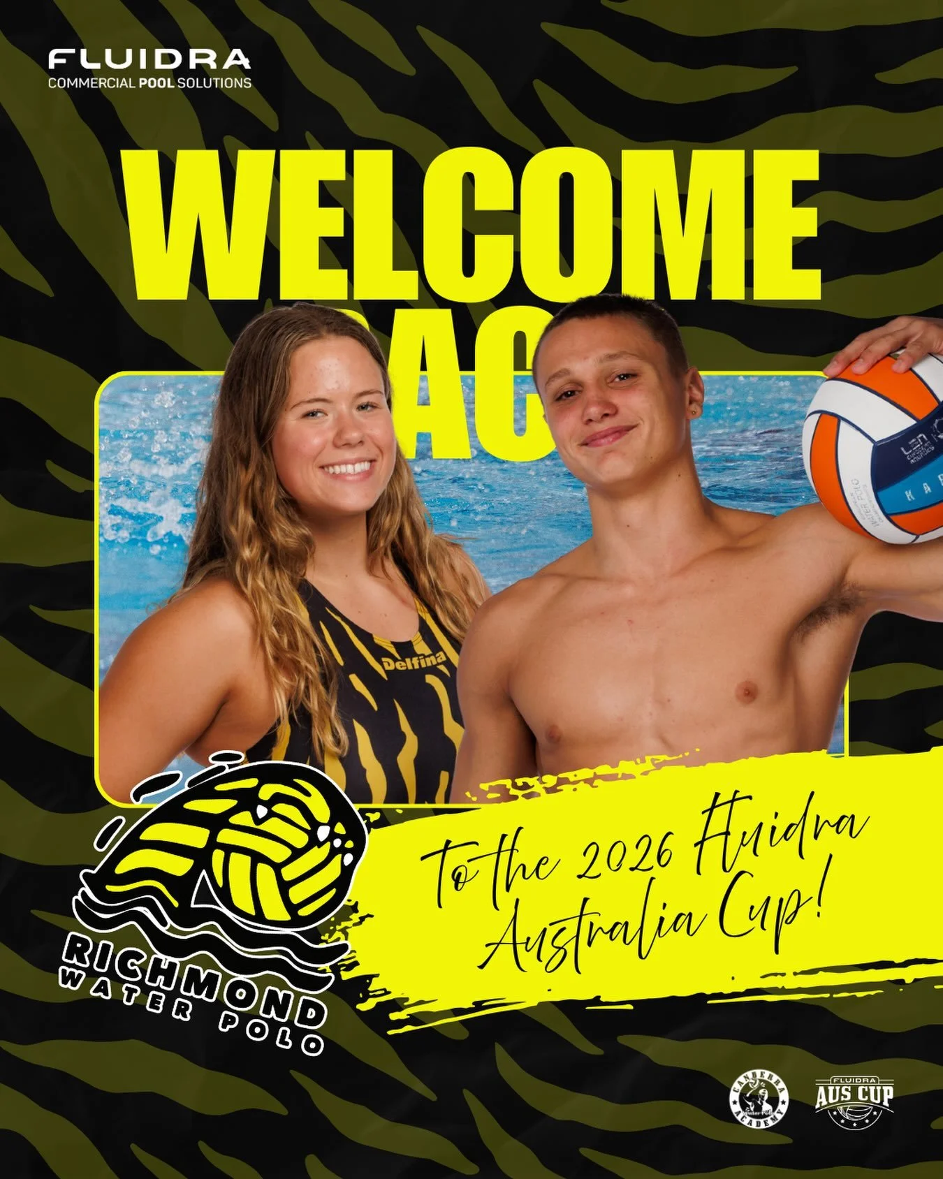 WELCOME BACK RICHMOND 🇦🇺🏆🤽&zwj;♂️🤽&zwj;♀️

We&rsquo;re excited to confirm that @richmondwaterpolo will be returning to the 2026 @fluidracommercialanz Australia Cup with both their men&rsquo;s and women&rsquo;s teams 🐯

This will be the 3rd year