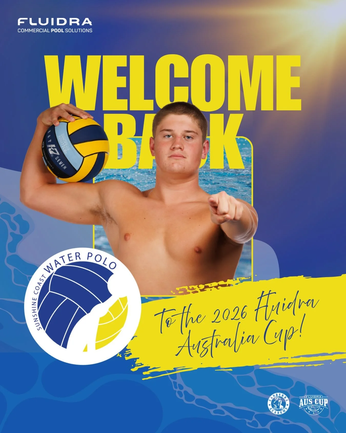 WELCOME BACK SUNSHINE COAST ☀️🏆🤽&zwj;♂️🤽&zwj;♀️

We&rsquo;re excited to welcome @sunnywaterpolo back to the 2026 @fluidracommercialanz Australia Cup!

The Sunshine Coast men will be returning for their third consecutive Australia Cup, while we&rsq