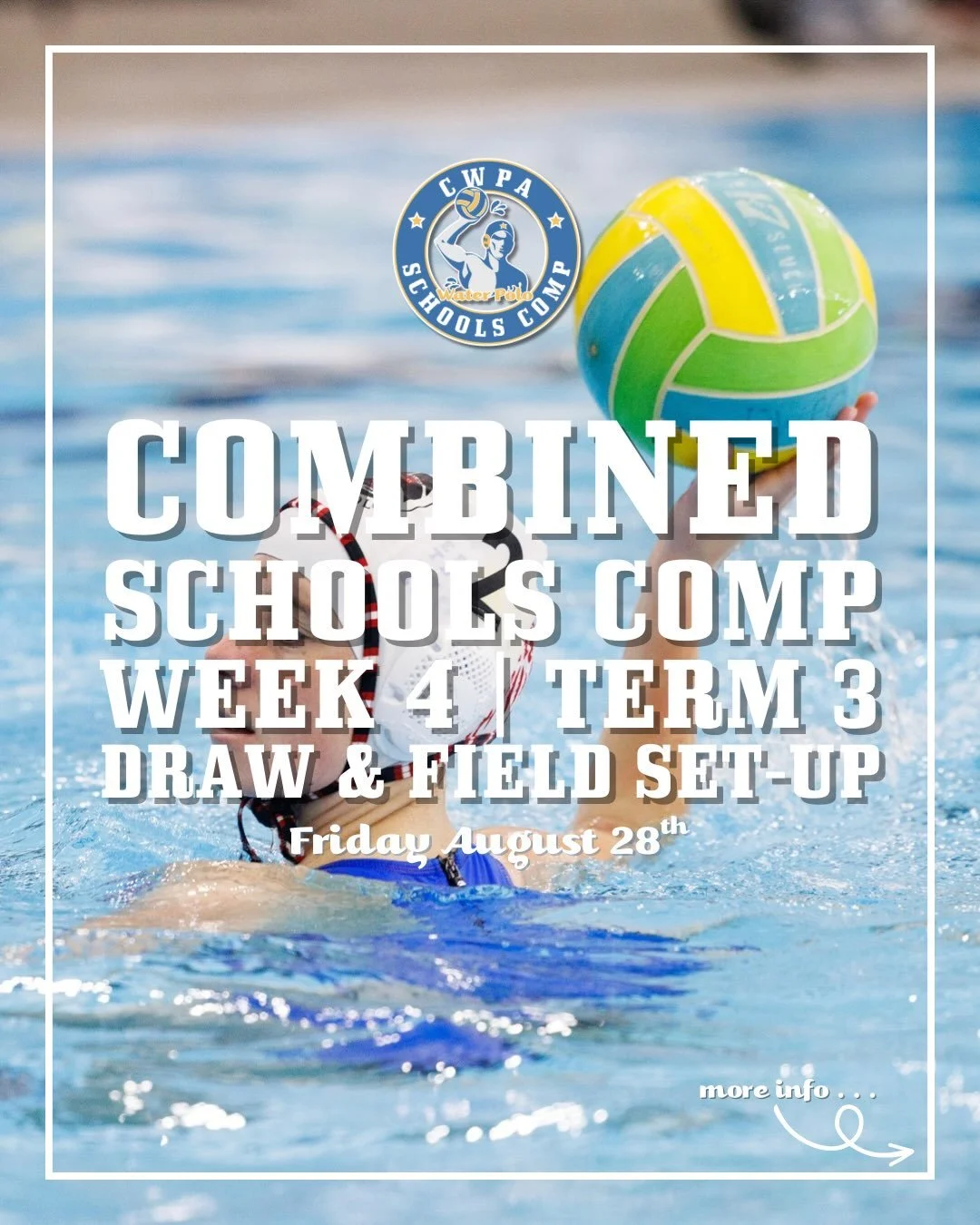 WEEK 4️⃣ | CANBERRA SCHOOLS COMP 🤽&zwj;♂️🏫

We&rsquo;re halfway through the Term 3 Canberra Schools Competition! 💪

We&rsquo;re back at CISAC tonight for another round of school water polo. Swipe through to check out the Week 4 draw ➡️

With plent