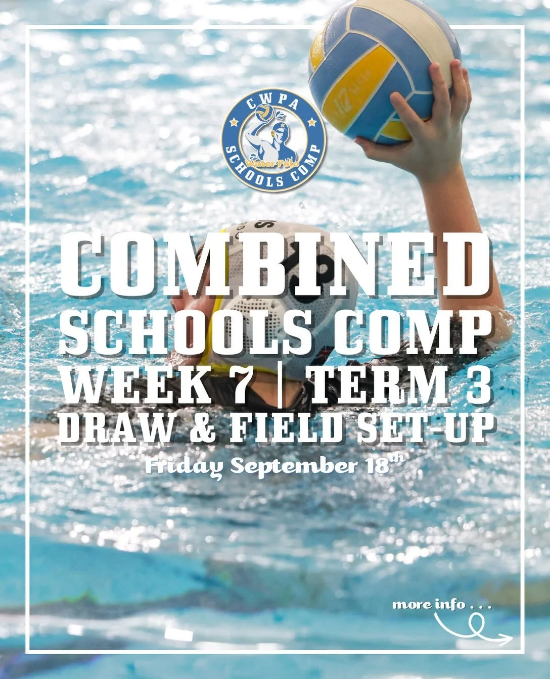 FINAL ROUND | CANBERRA SCHOOLS COMP 🤽&zwj;♂️🏫
We&rsquo;ve made it to the Final Round of the Term 3 Canberra Schools Competition! 💪

It&rsquo;s been a great term of school water polo, with teams getting plenty of games, developing their skills and 