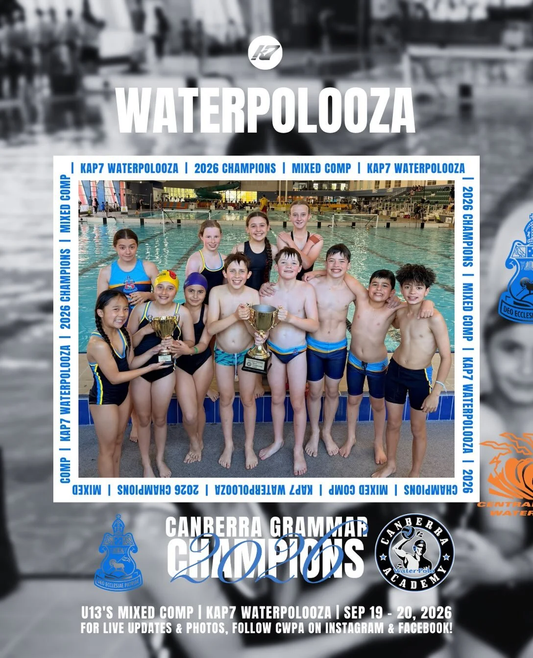 KAP7 2026 WATERPOLOOZA 🤽🏼&zwj;♀️🤽🏼&zwj;♂️
Mixed Division Grand-Final 🏆

🥇 Canberra Grammar School
🥈 Central Coast
🏆 MVP &ndash; Oscar Maxwell

#CWPA #kap7 #canberracup #cbrcup26 #waterpolo
📸 @prosport.photos