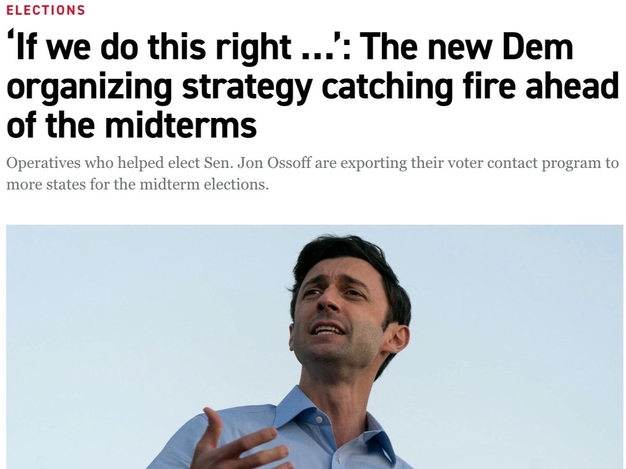 Politico: The new Dem organizing strategy