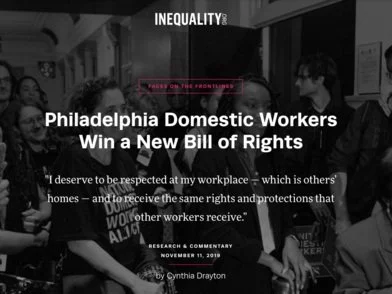 Domestic Workers Win a New Bill of Rights
