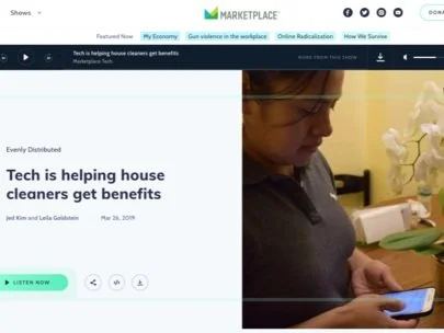 Marketplace | NPR: Benefits for House Cleaners
