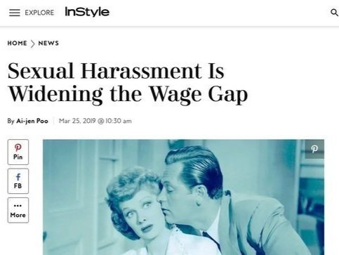 InStyle: Sexual Harassment is Widening the Wage Gap
