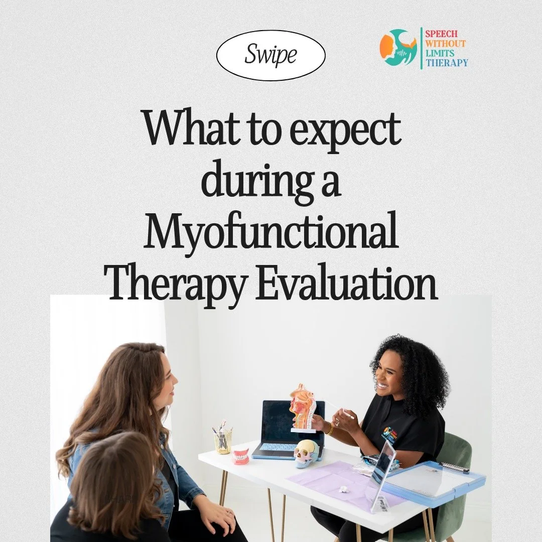 ✨ Ever wonder what happens during a Myofunctional Therapy Evaluation? ✨
It&rsquo;s so much more than looking at your tongue! 🧐
From understanding breathing and sleep patterns to assessing tongue posture, swallowing, and muscle strength &mdash; every