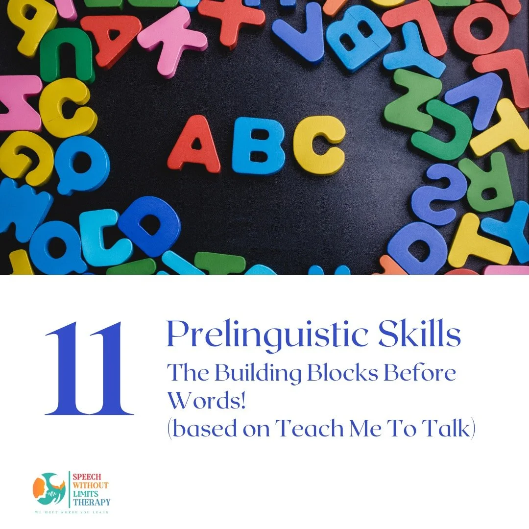 ✨🧠 Before words come&hellip; connection grows!
Did you know there are 11 essential prelinguistic skills children develop before they start talking?

These early communication skills&mdash;like joint attention, imitation, gestures, and more&mdash;lay