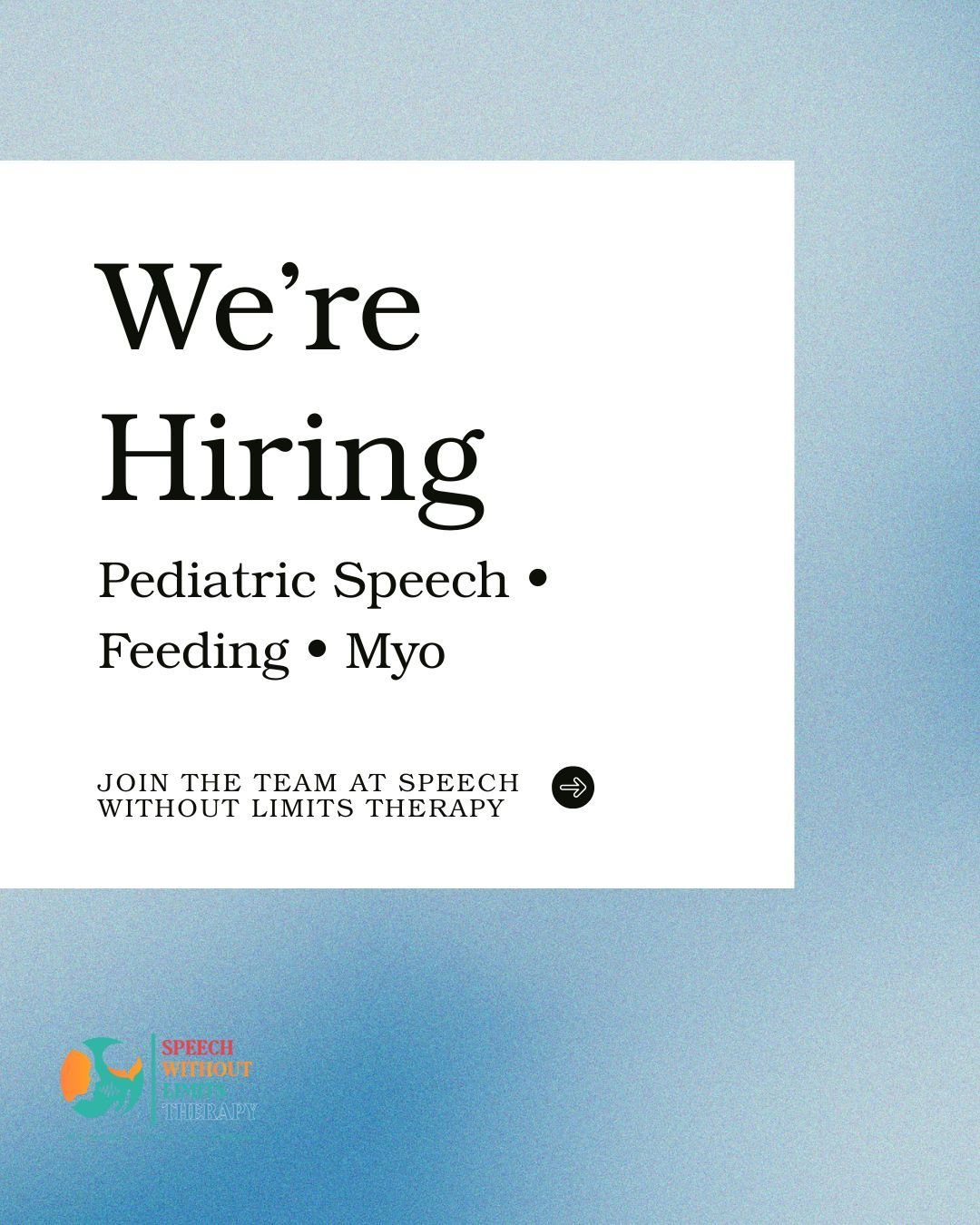 We&rsquo;re growing &mdash; and we&rsquo;re doing it with intention. 💚
At Speech Without Limits Therapy, we believe in connection over compliance, systems that support clinicians, and care that truly honors families.
If you&rsquo;re a pediatric SLP 