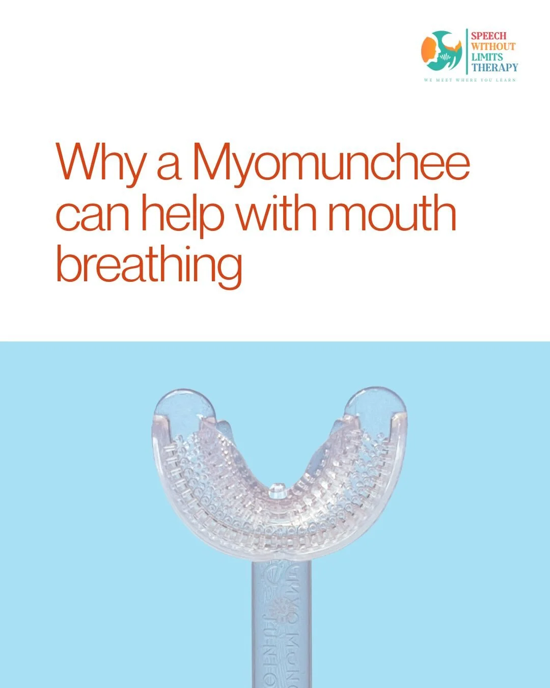The Myomunchee helps train lip seal, tongue posture, and nasal breathing&mdash;but real change happens through guided myofunctional therapy, not the device alone.

Curious if mouth breathing is habit-based or airway-based?
DM us and we&rsquo;ll help 