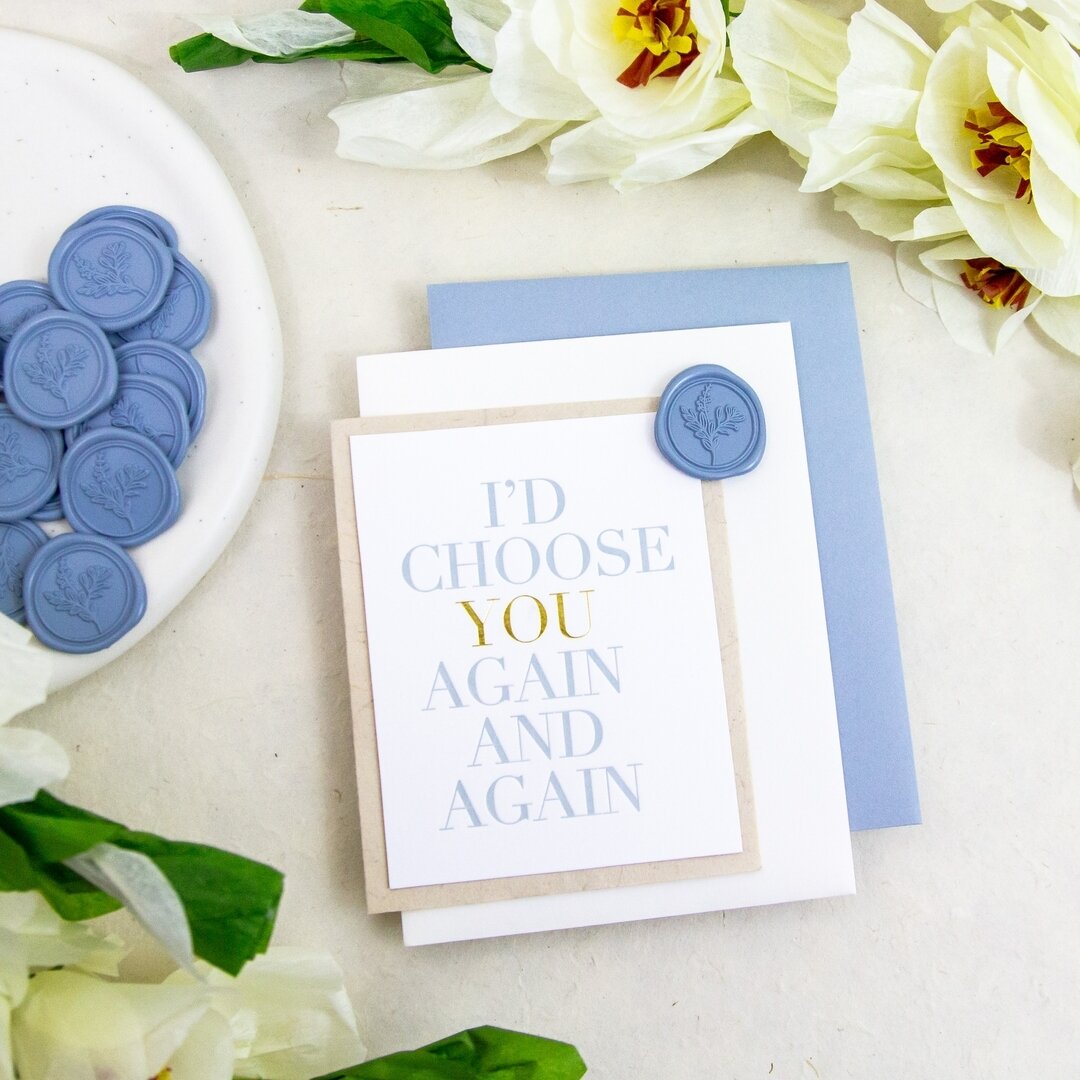 Love notes sealed in shades of blue 💙✨ Sending a heartfelt letter to your significant other this upcoming Valentine&rsquo;s Day? Seal it with the color of calm and trust. Let the anticipation build as they unveil your words with a touch of romance ?