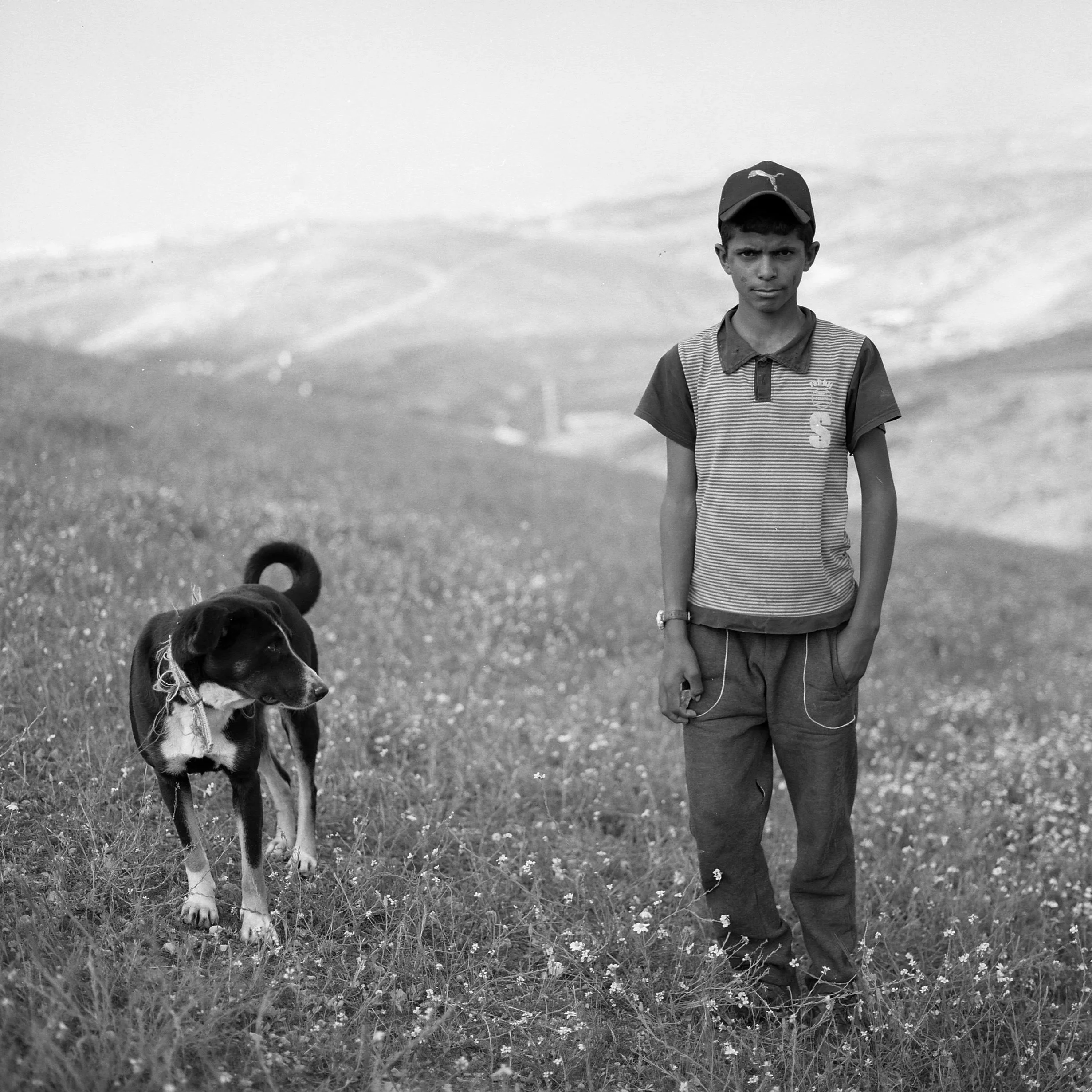 Shepard by and his Dog