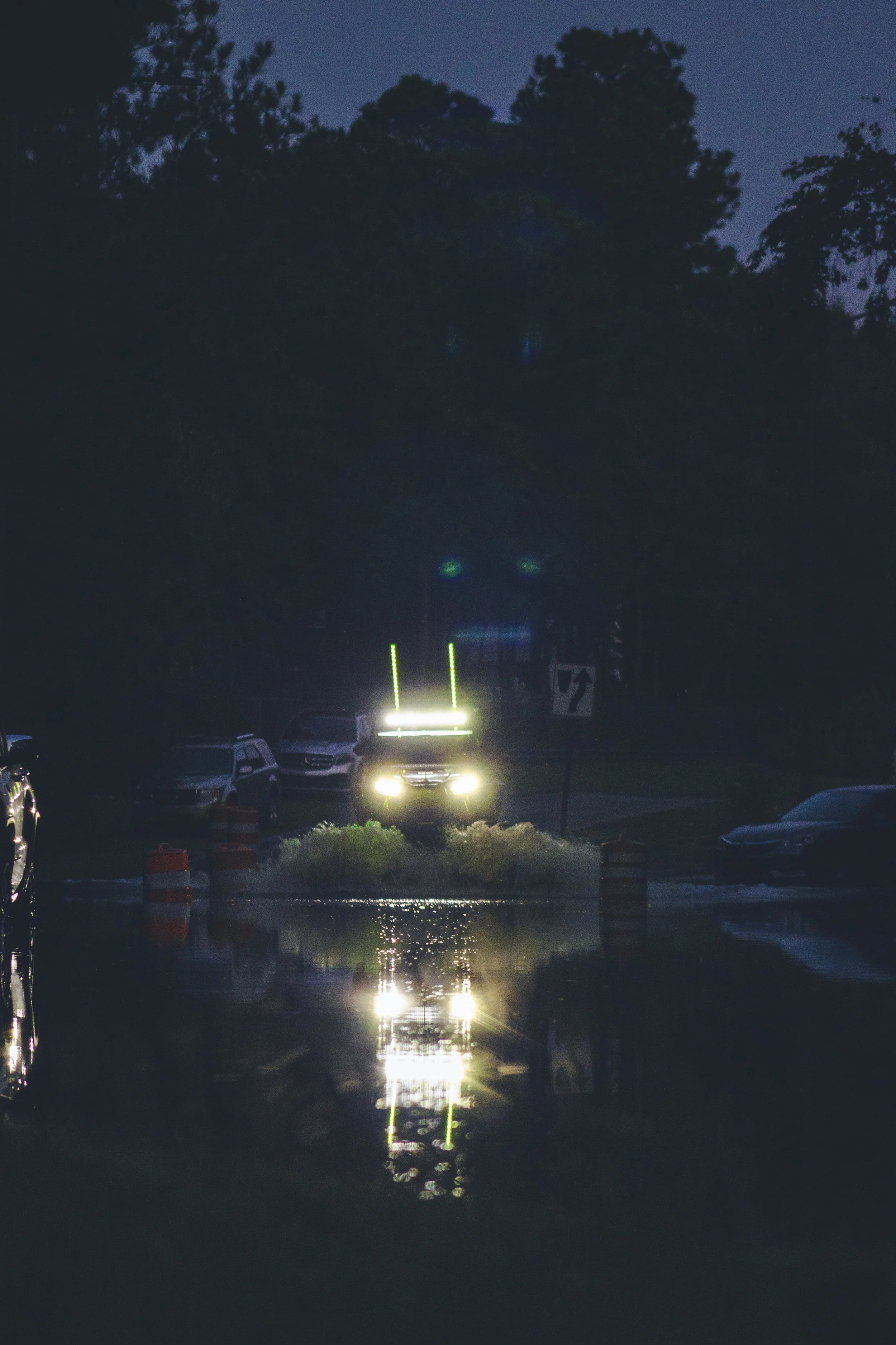 A Can-Am plowing through the water