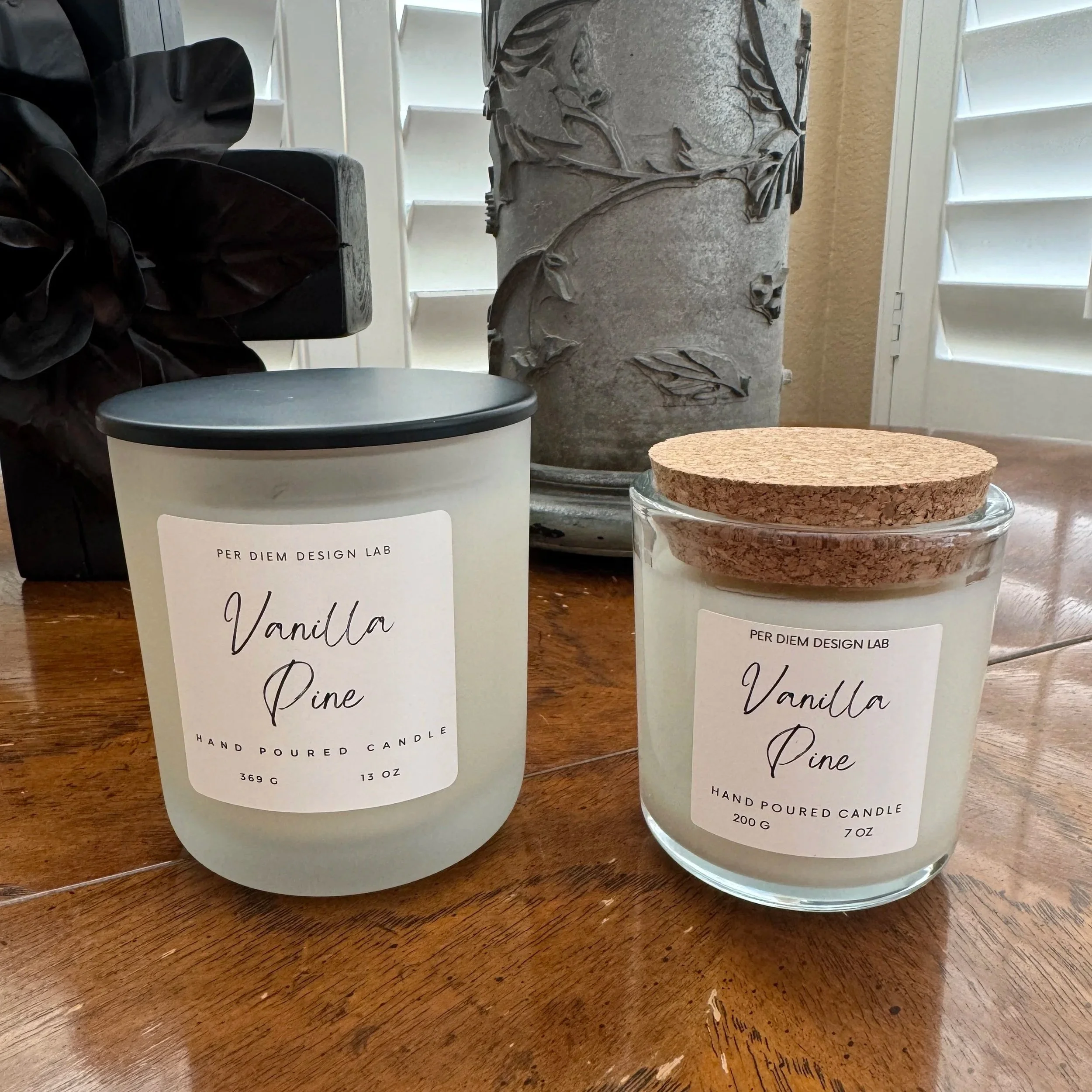 Vanilla Pine Natural Candle | Coconut Beeswax Blend with Pine, Raspberry & Vanilla