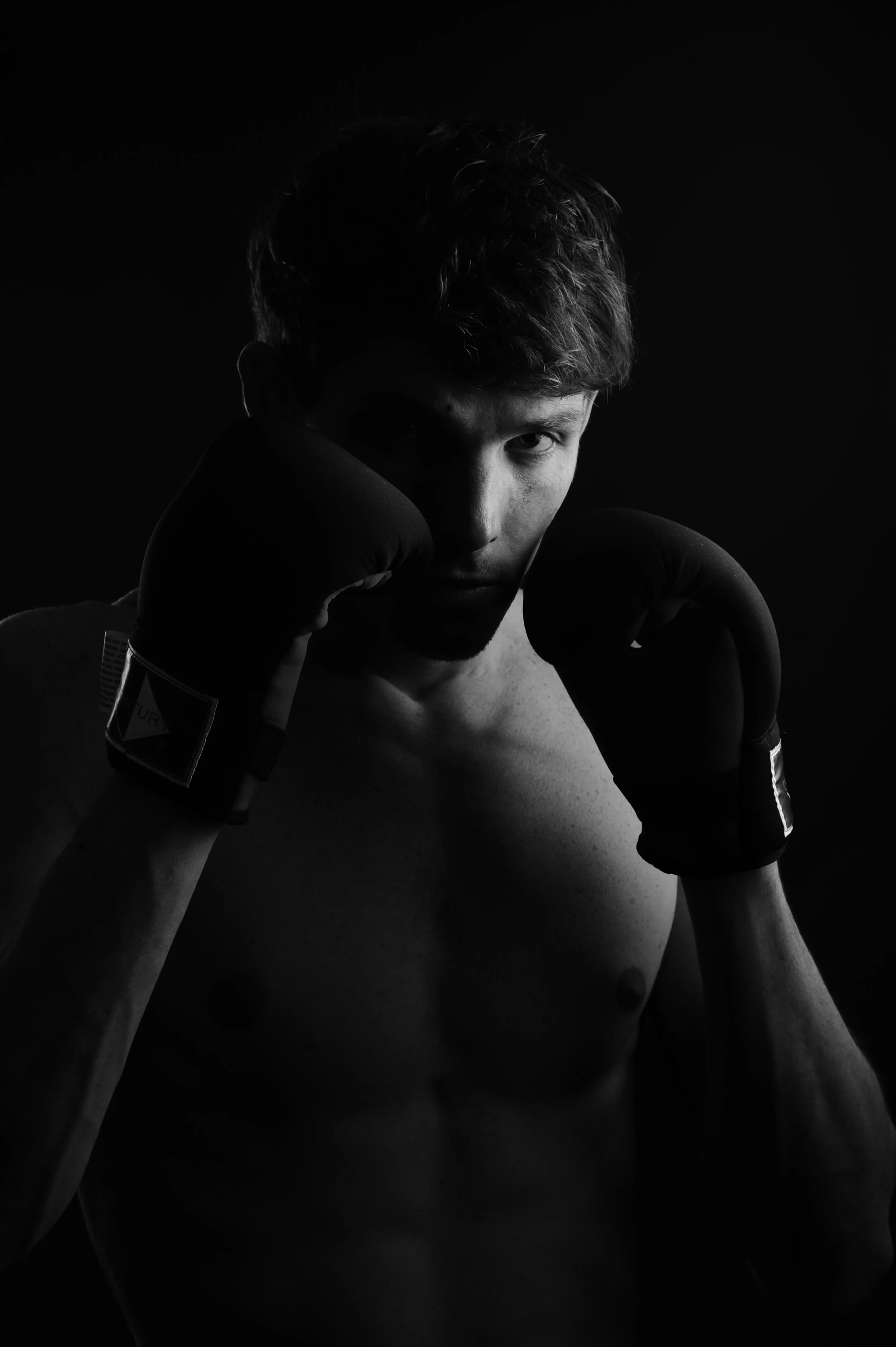 Black & White Athlete Portrait