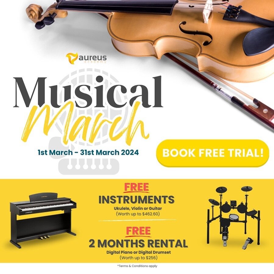 Time&rsquo;s ticking! ⏳

Anchorpoint&rsquo;s buzzing with Aureus Academy&rsquo;s roadshow at the B1 Atrium! Swing by to jam out with us and explore the magic of musical instruments 🎸

March 18th - March 24th