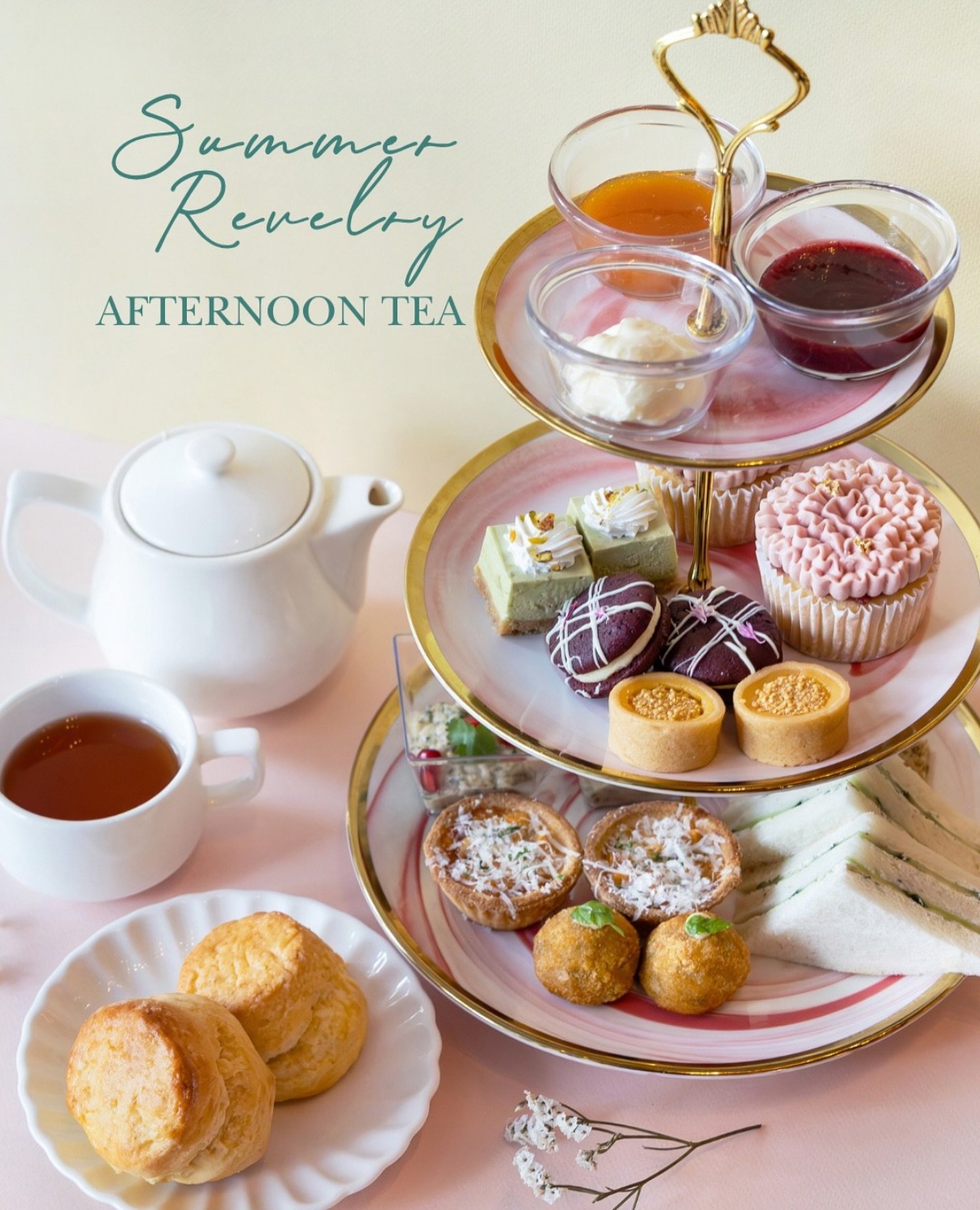 Slow afternoons are best spent with good company and a beautiful spread. The Marmalade Pantry&rsquo;s new Summer Revelry Afternoon Tea Set is here, featuring earthy, comforting bites like Pancetta &amp; Sweet Potato Quiche and sweet treats like Pista
