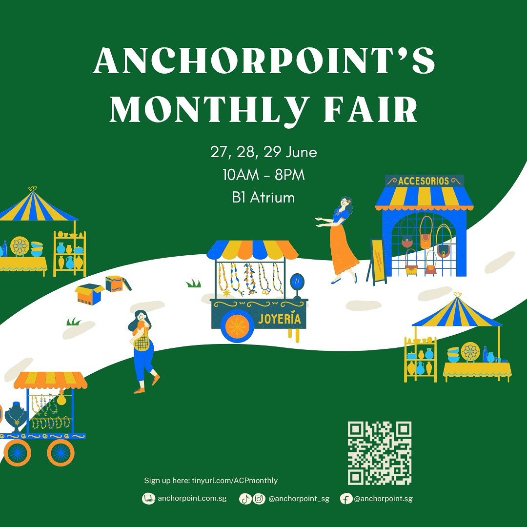 Our June Monthly Fair may be a little more intimate, but it&rsquo;s full of charm, heart, and beautiful finds &mdash; happening 27&ndash;29 June, 10AM&ndash;8PM at Anchorpoint&rsquo;s B1 Atrium.

✨ Discover intricate Kundan jewellery, embroidered bag