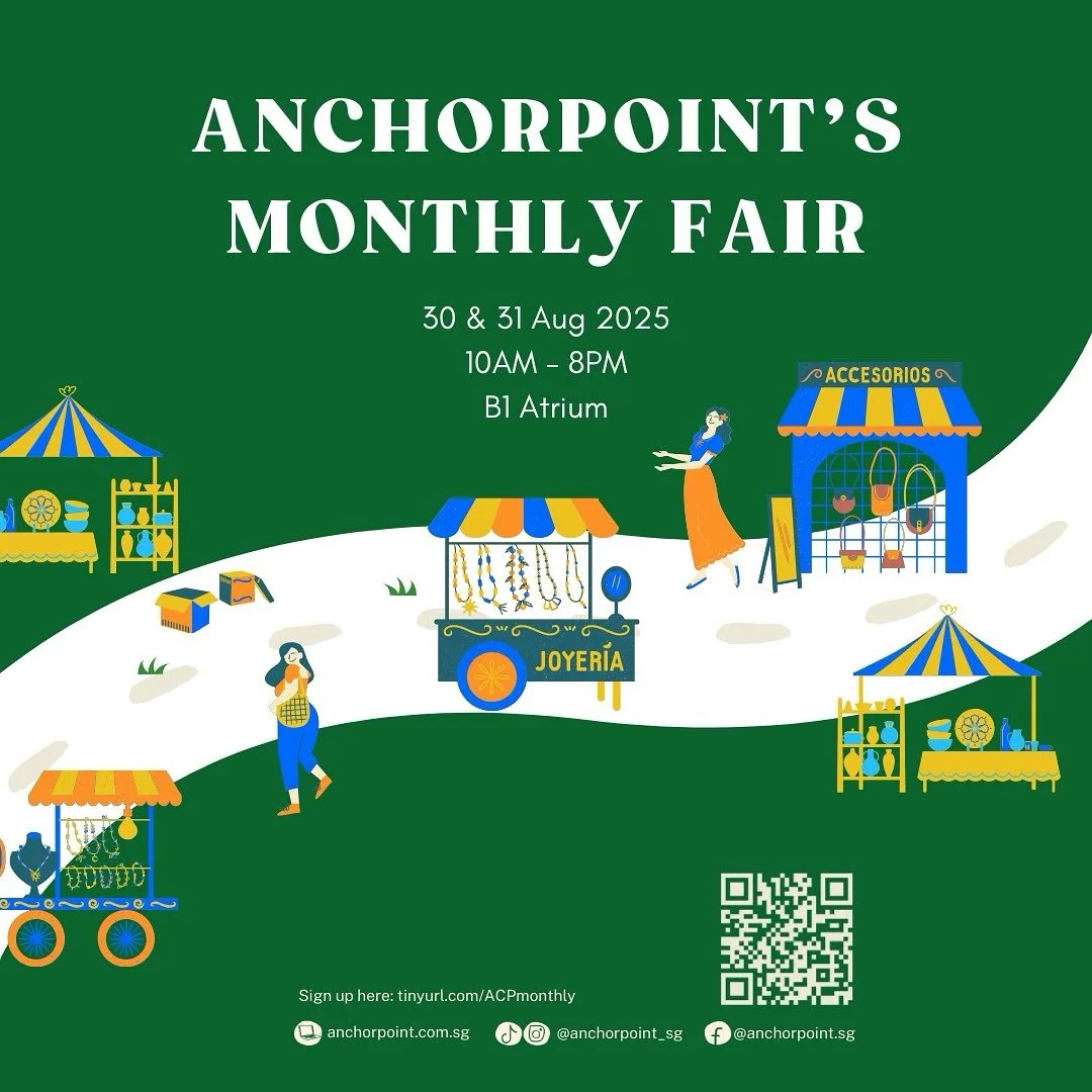 Our August Monthly Fair is back with fresh finds and handmade wonders &mdash; happening 30 &amp; 31 August, 10AM&ndash;8PM at Anchorpoint&rsquo;s B1 Atrium.

✨ Calla Crystals &mdash; the beloved mother-daughter duo returns with their crystal bracelet
