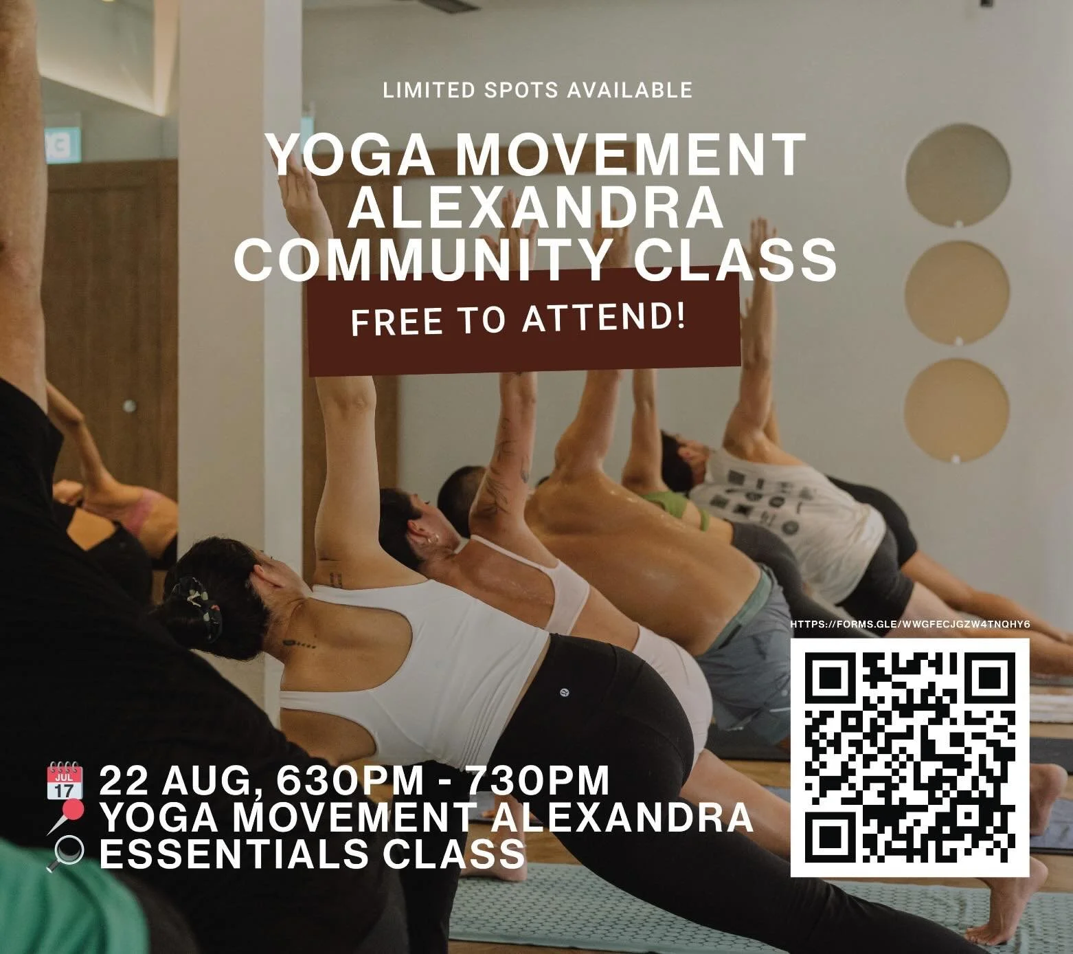 🧘&zwj;♀️ A little something for our Anchorage neighbours!

Anchorage residents, you&rsquo;re invited to a complimentary Essentials yoga class at Yoga Movement Alexandra on Saturday, 22 August, 6.30PM&ndash;7.30PM.

Whether you&rsquo;re new to yoga o