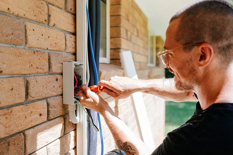 Summit electrician installing electrical wiring