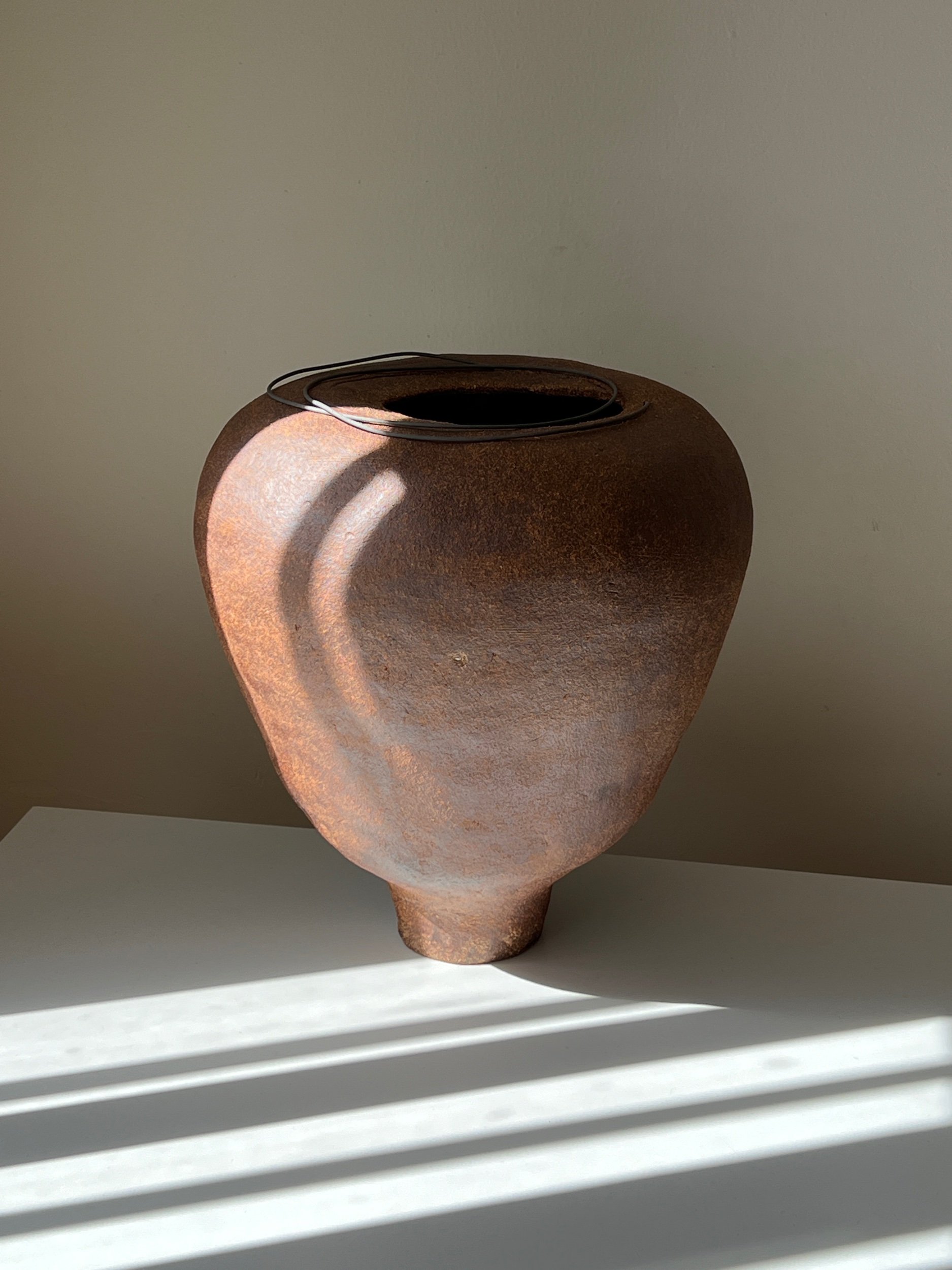 Sculptural ceramic vase