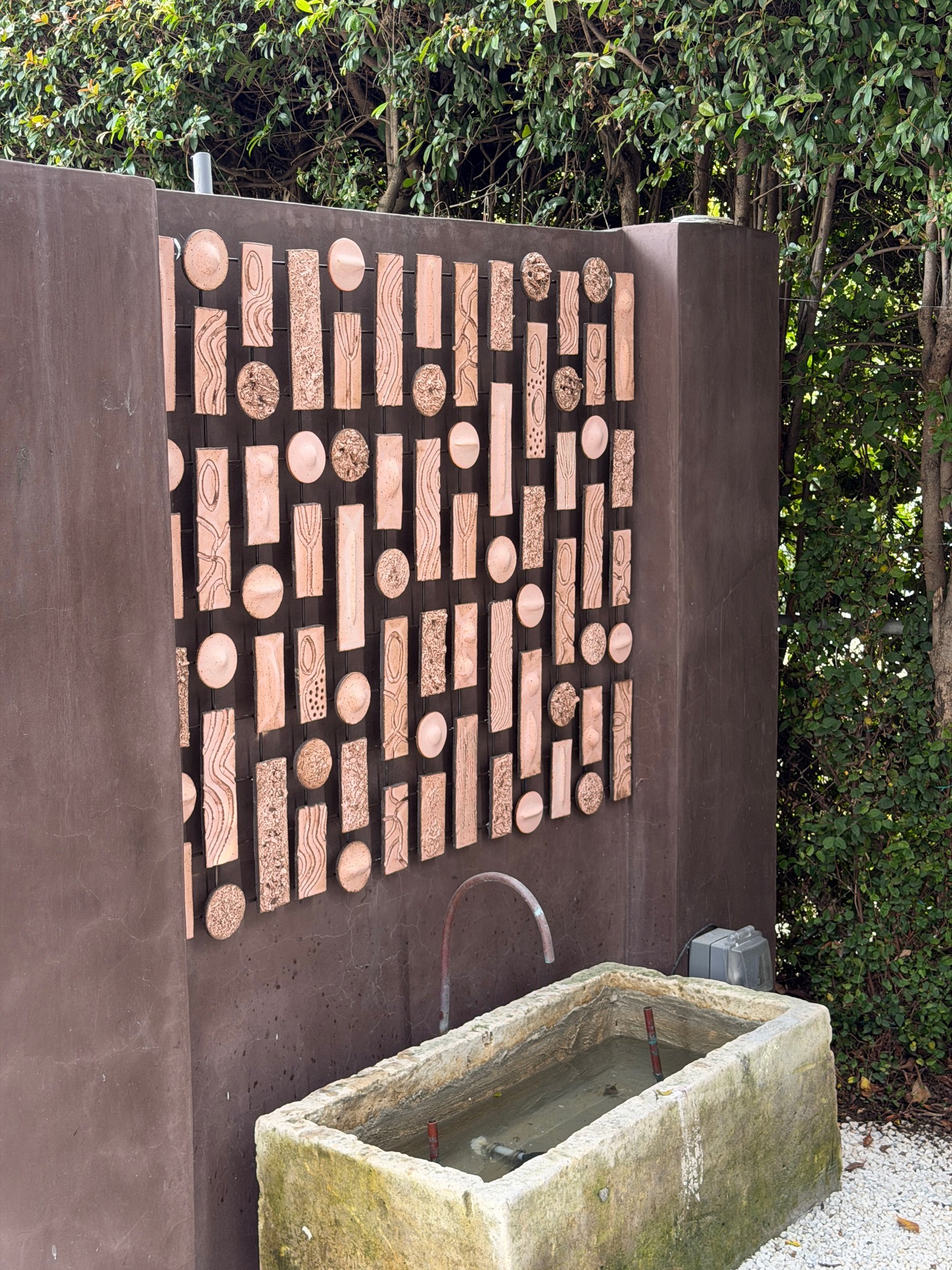 Contemporary ceramic wall art