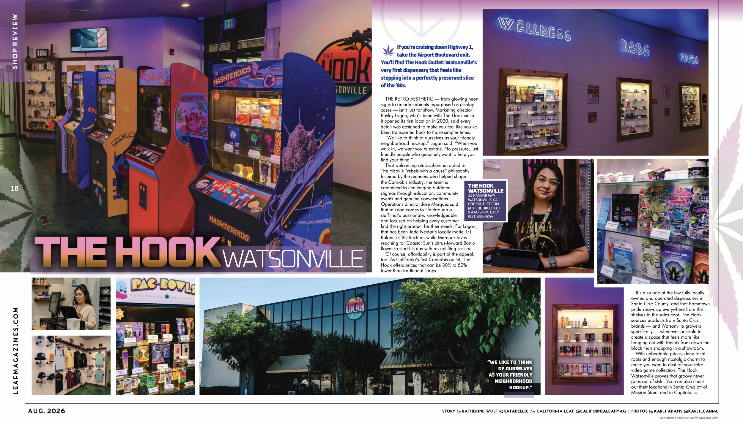 The Hook Outlet Watsonville Store Review in Leaf Magazine
