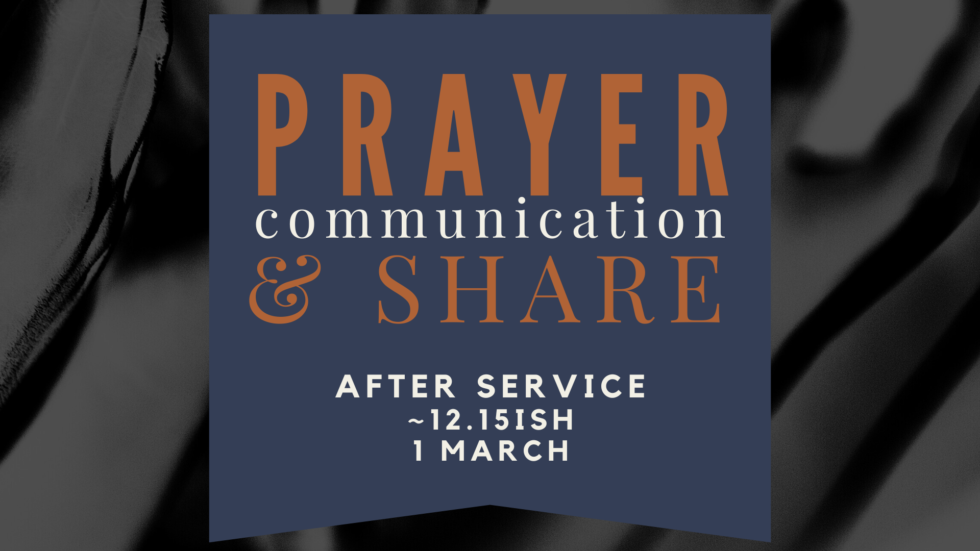Prayer Communication Share - 1 March
