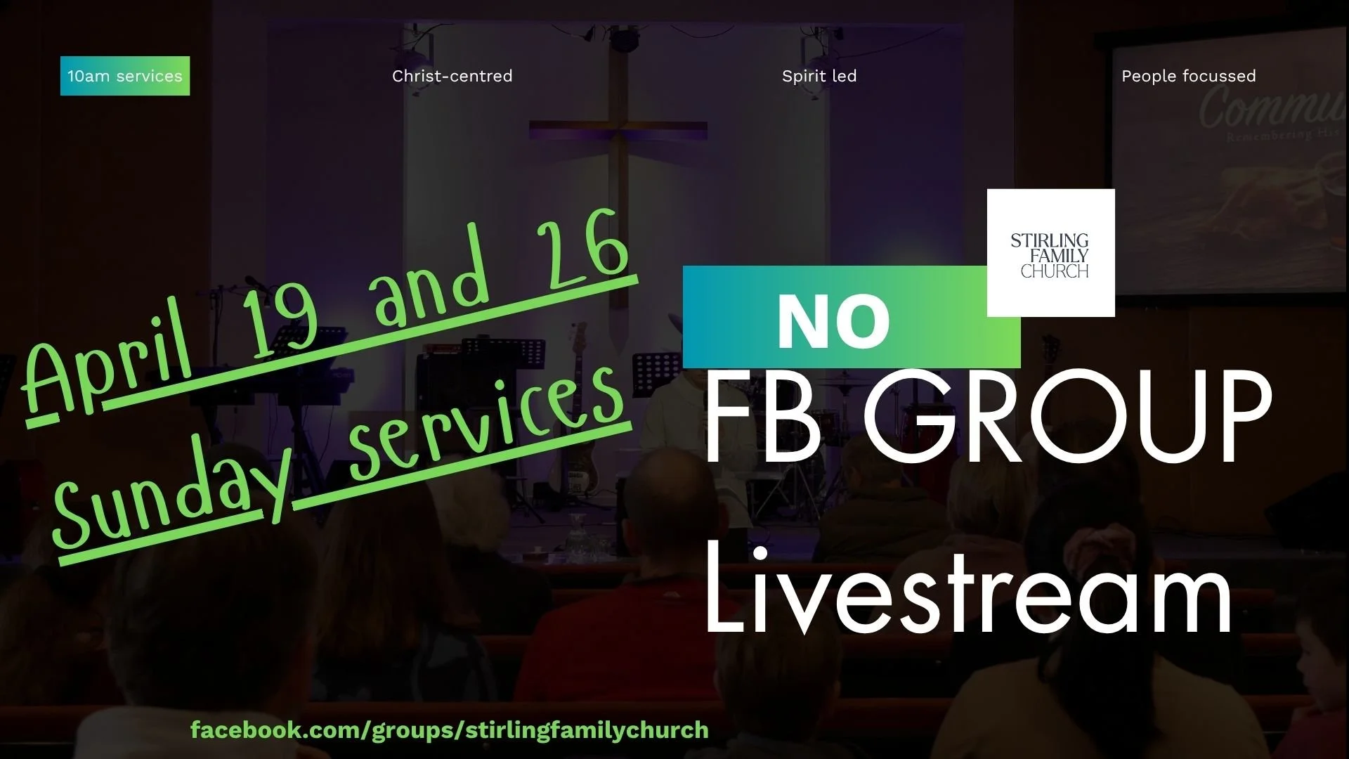 NO Livestream notice