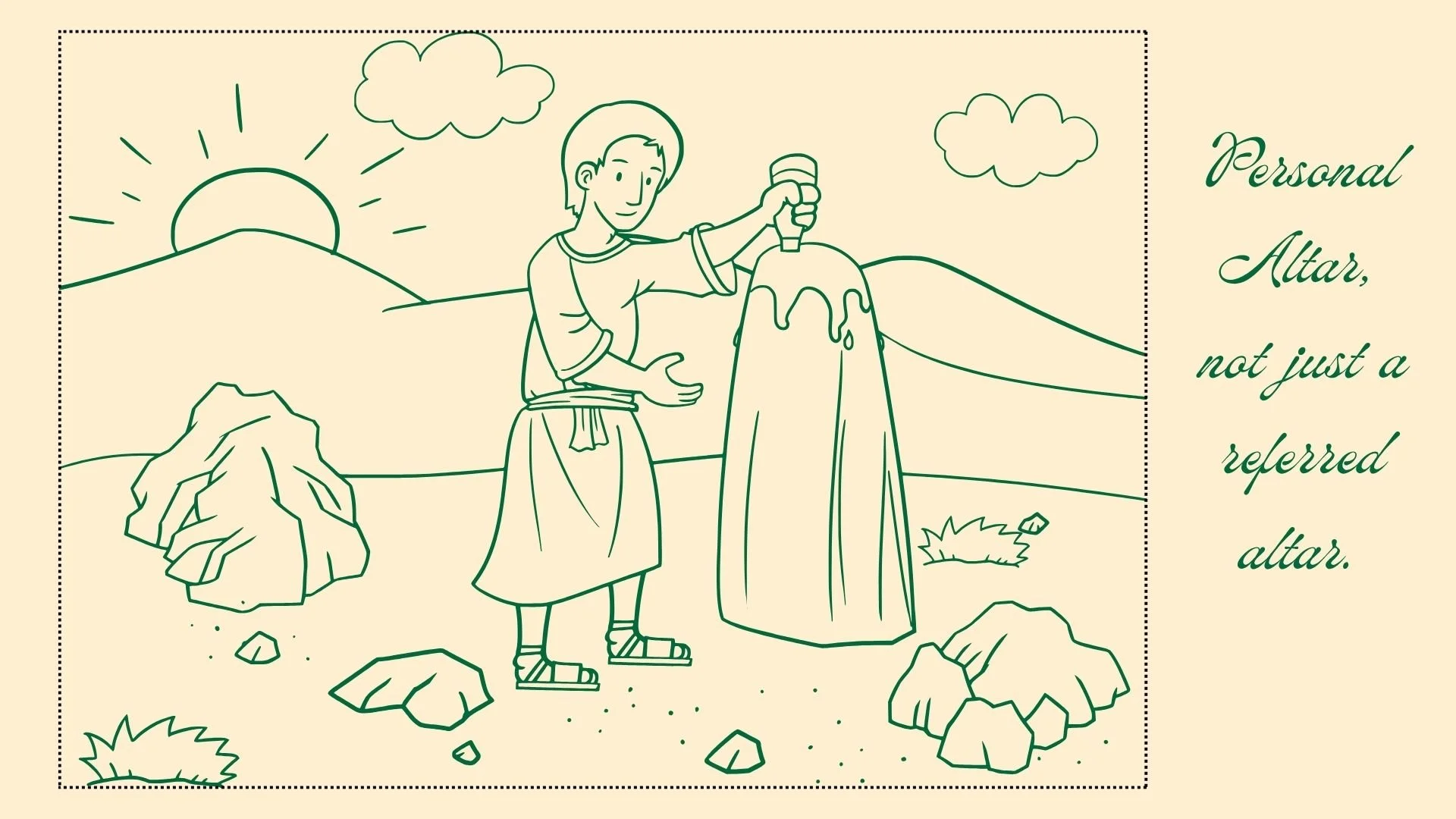 A personal altar, not just a referred altar