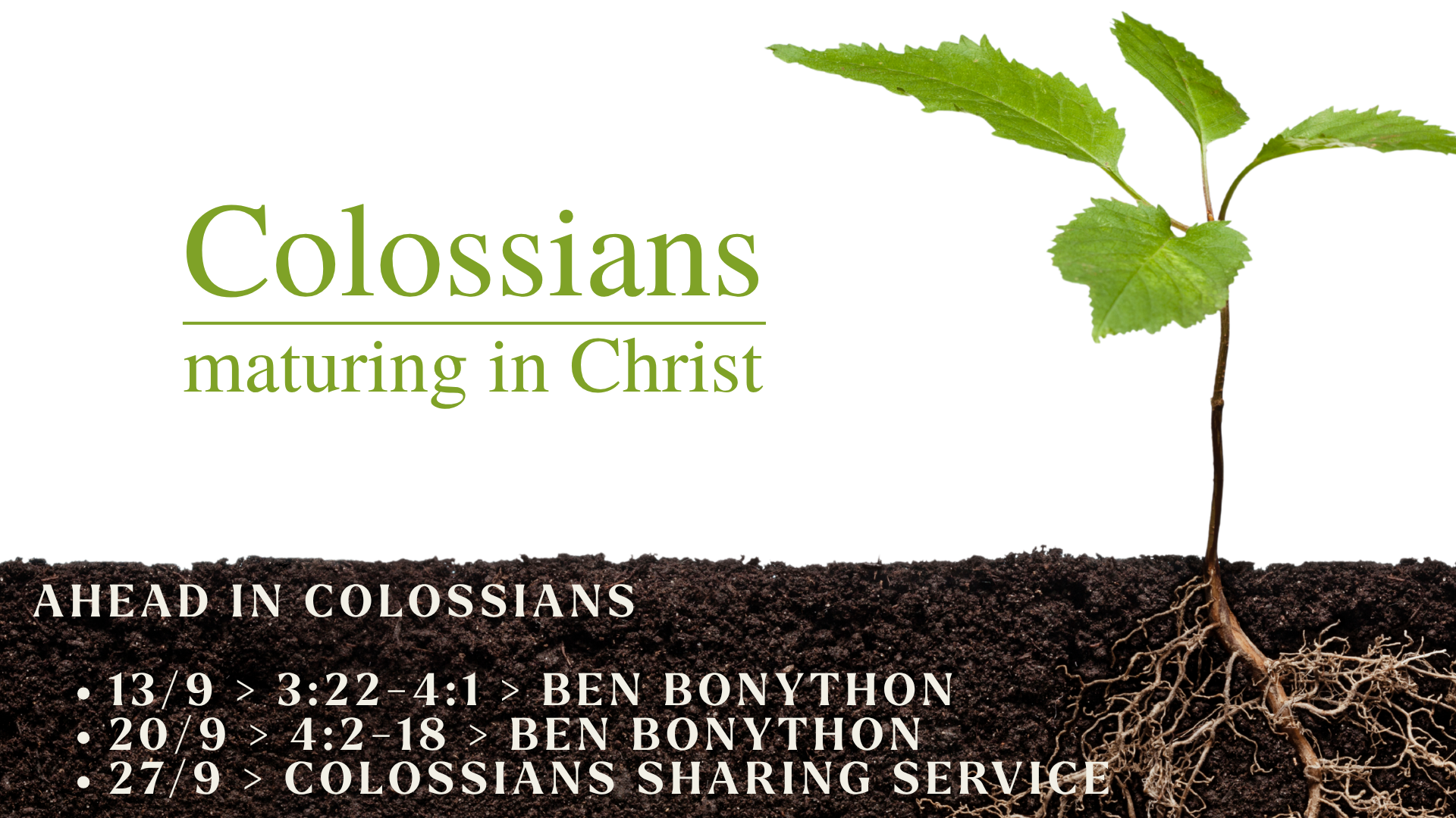 Colossians Series Finale