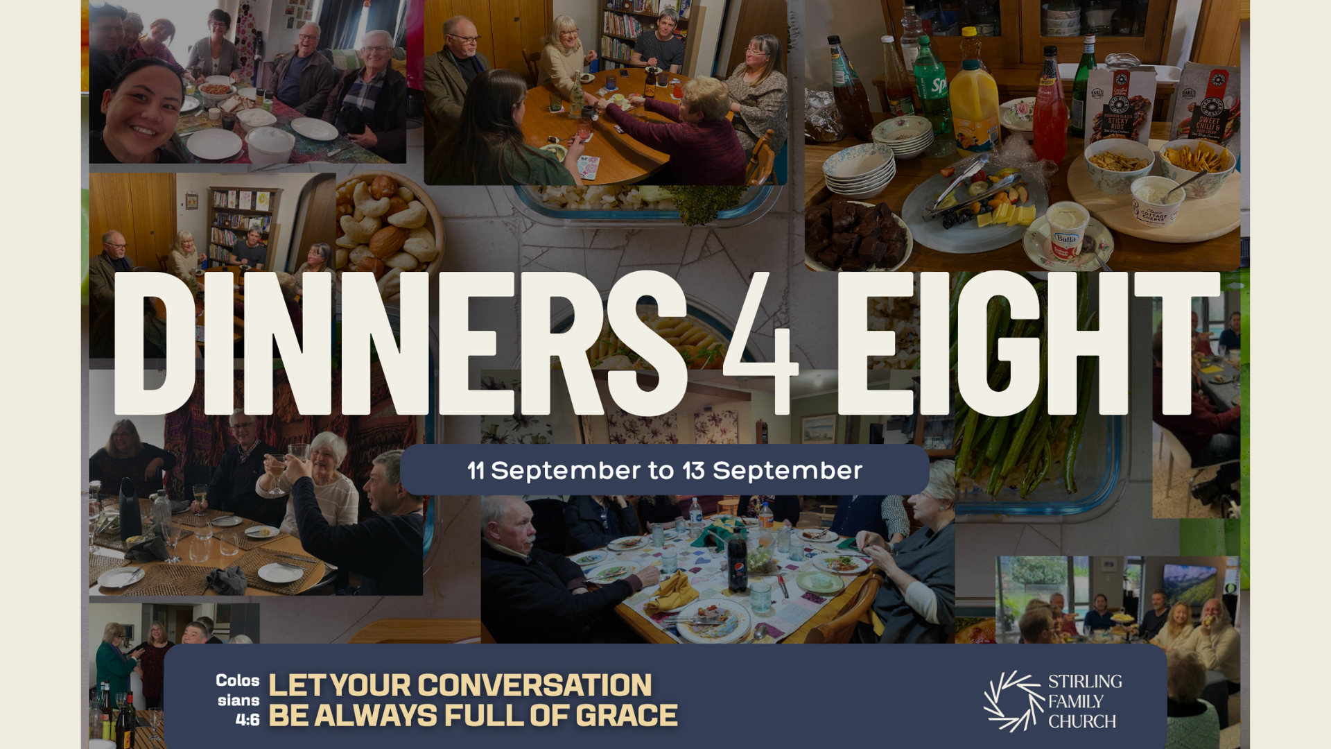 Dinners for Eight happening